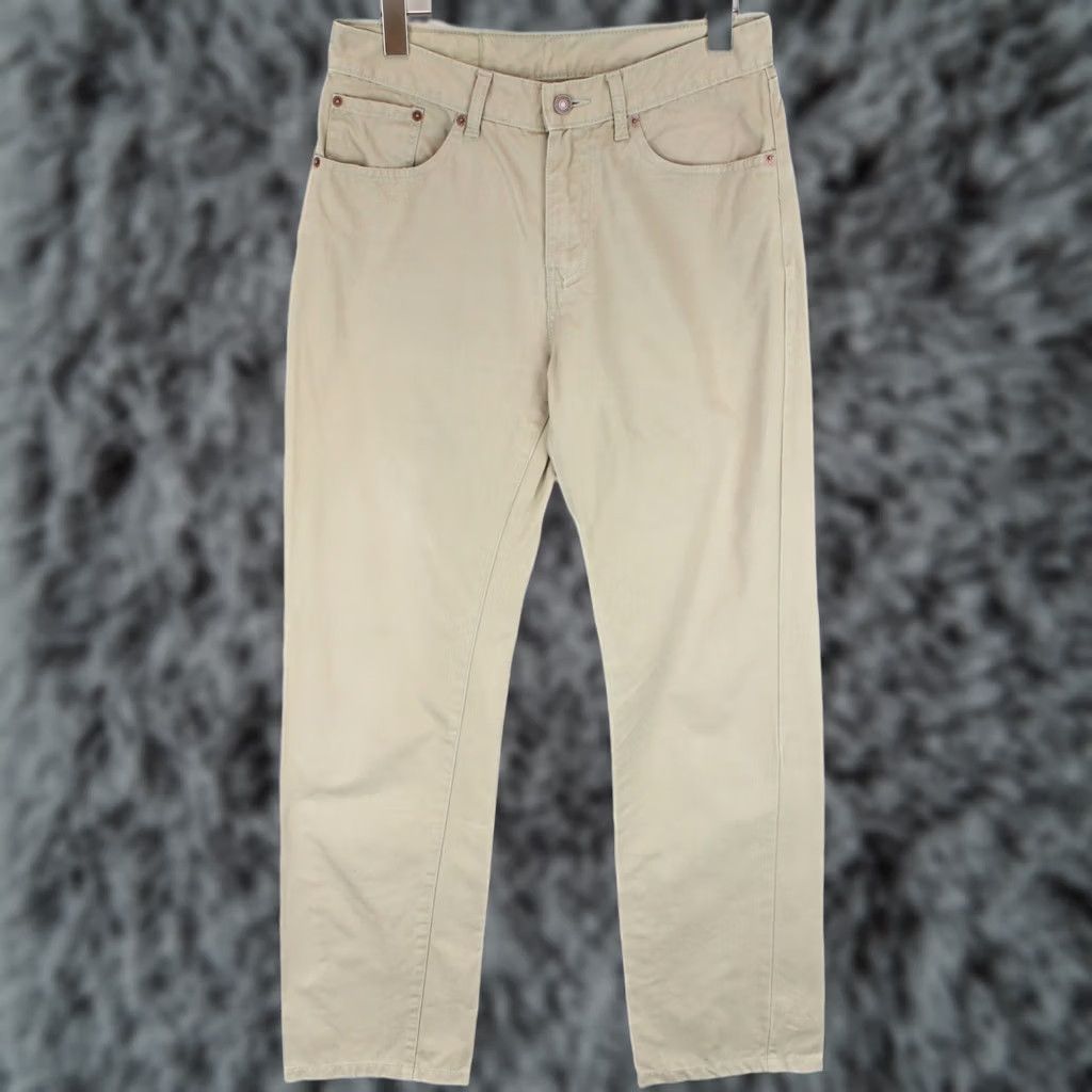 Levi's Levi's 751 Trousers Men W30/L34 Beige Standard Fit Zip Fly Pants Size US 30 / EU 46 - 1 Thumbnail