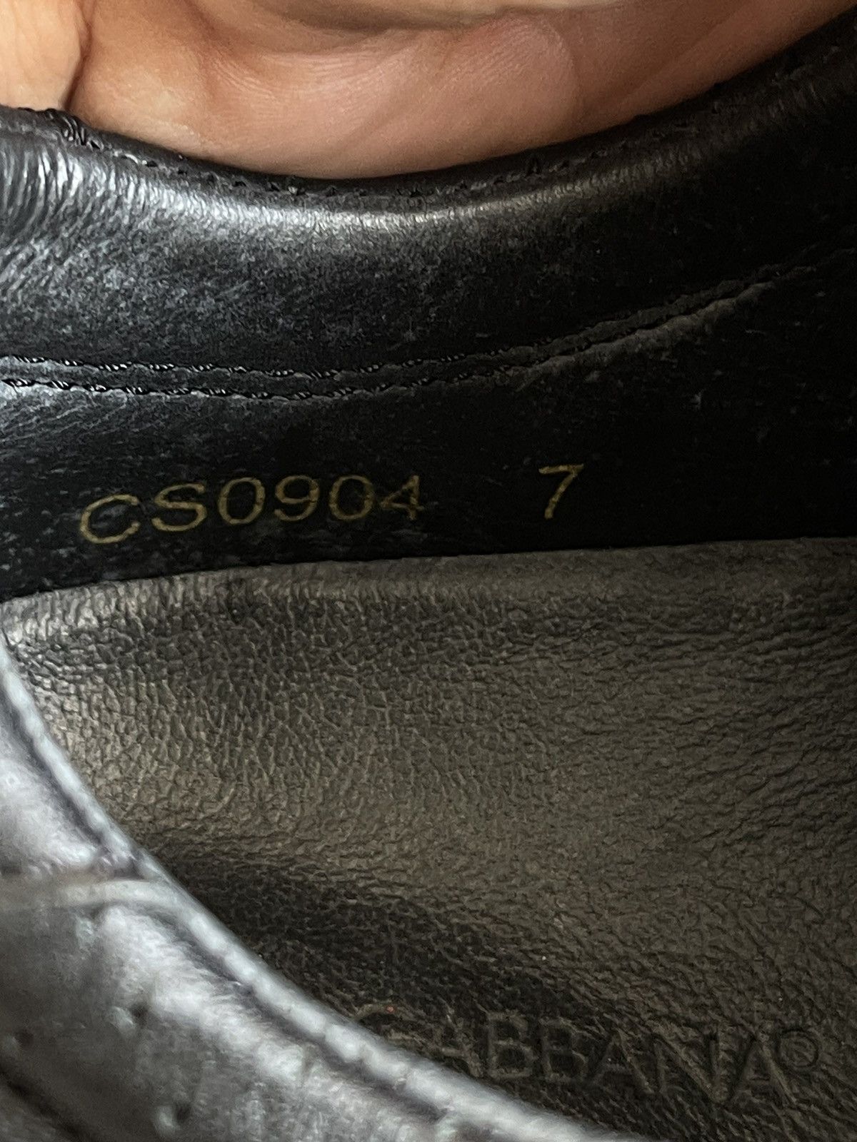 Dolce & Gabbana Dolce Gabanna Logo Leather Black Sneakers Size US 7 / EU 40 - 8 Thumbnail