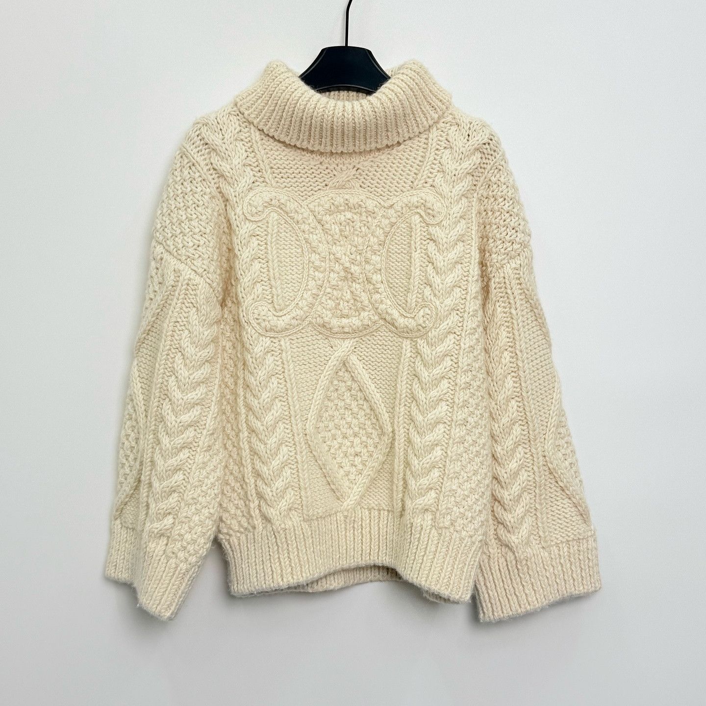 Celine CELINE Cable Knit Turtleneck Sweater Size S Size S / US 4 / IT 40 - 1 Thumbnail