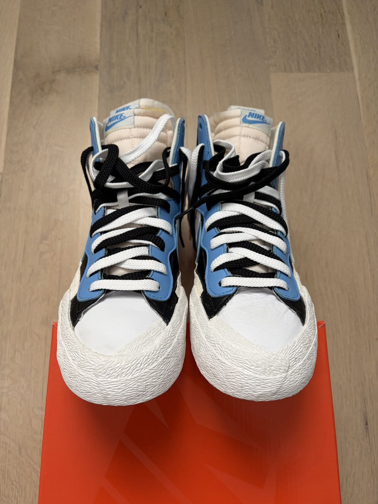 Nike × Sacai Nike x Sacai Blazer Mid Black Legend Blue 2019 BV0072-001 Size US 10 / EU 43 - 2 Thumbnail