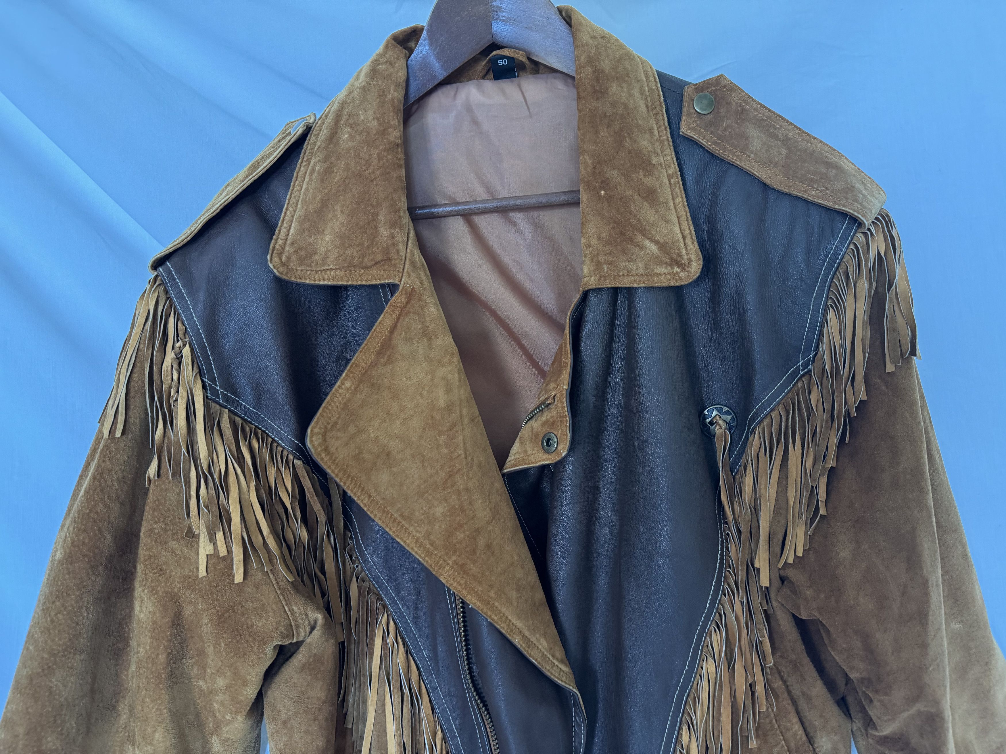 Cowboy Equipment × Vintage Vintage Western Fringe Suede & Leather Jacket Visvim - esque Size US L / EU 52-54 / 3 - 4 Thumbnail