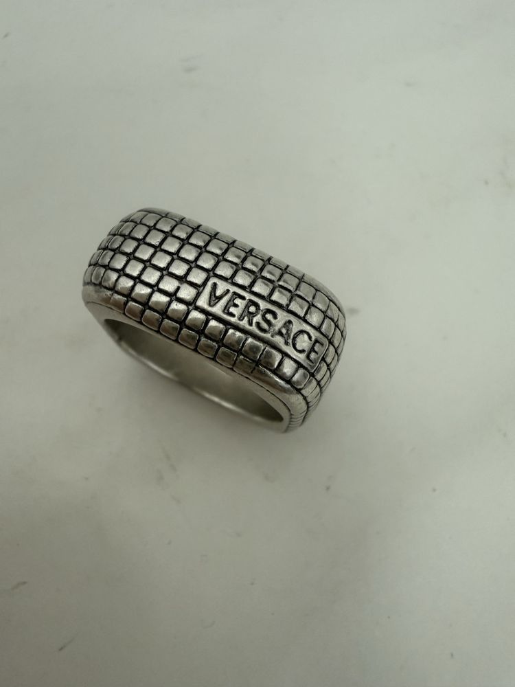 Versace Vintage Versace Silver Jewelry Dylos Ring sz. 16 Size ONE SIZE - 2 Thumbnail