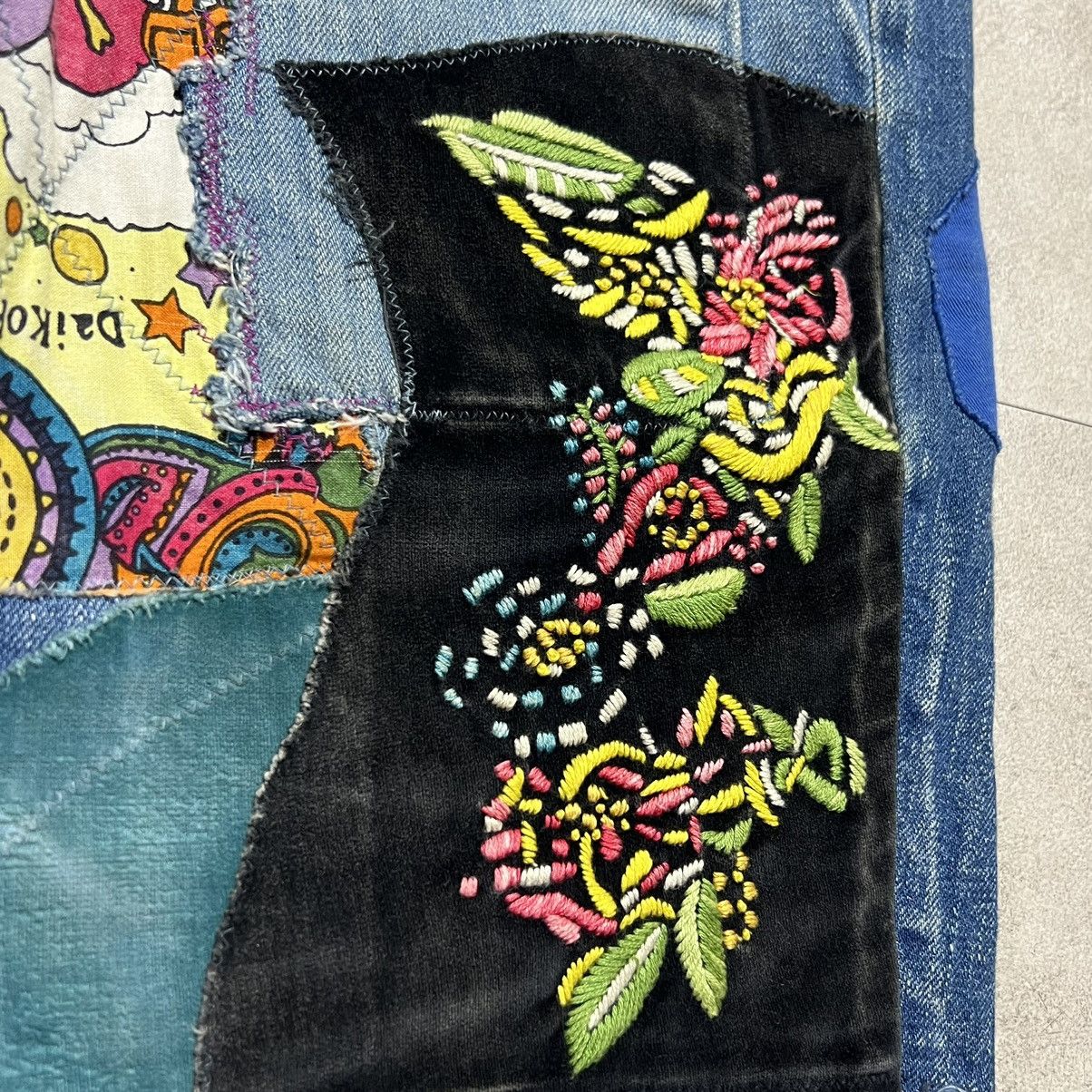 Kapital × Kapital Kountry Kapital Psychedelic Embroidery Patchwork Jeans Denim pants Size US 34 / EU 50 - 3 Thumbnail