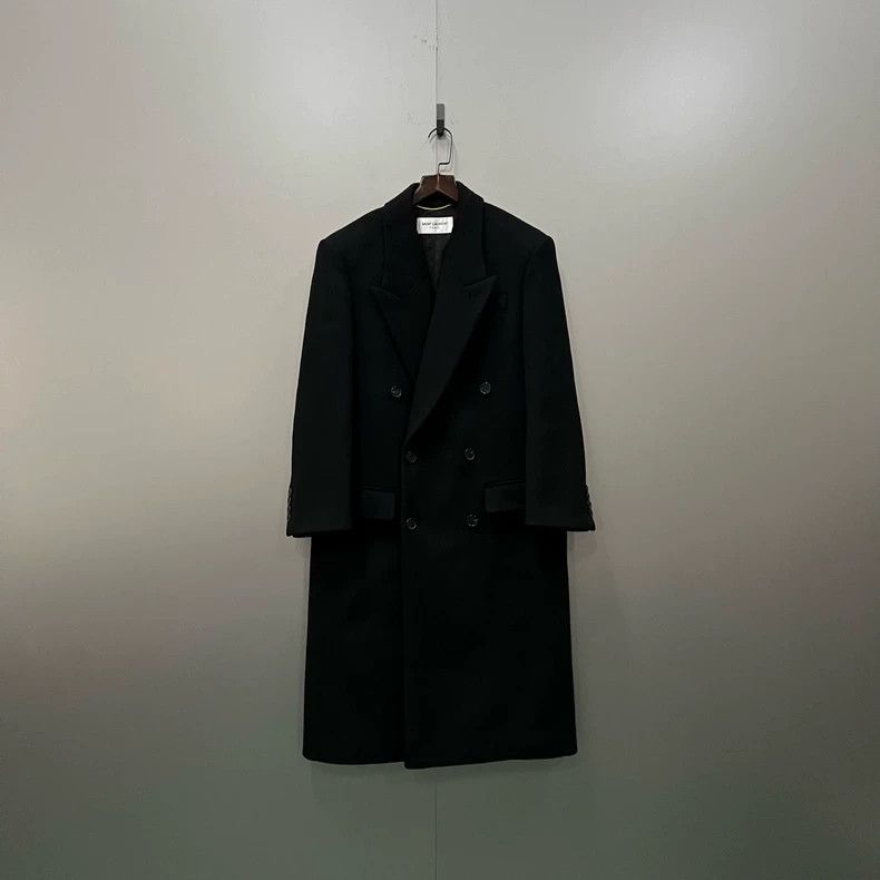 Saint Laurent Paris Saint Laurent Paris Black coat 2505-Nextarrow Size XXS / US 00 / IT 34 - 1 Thumbnail