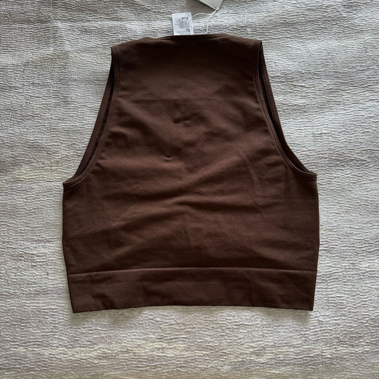 Wolford NWT! Wolford Women's Brown Ruched Crop Top, Size S Size S / US 4 / IT 40 - 10 Thumbnail