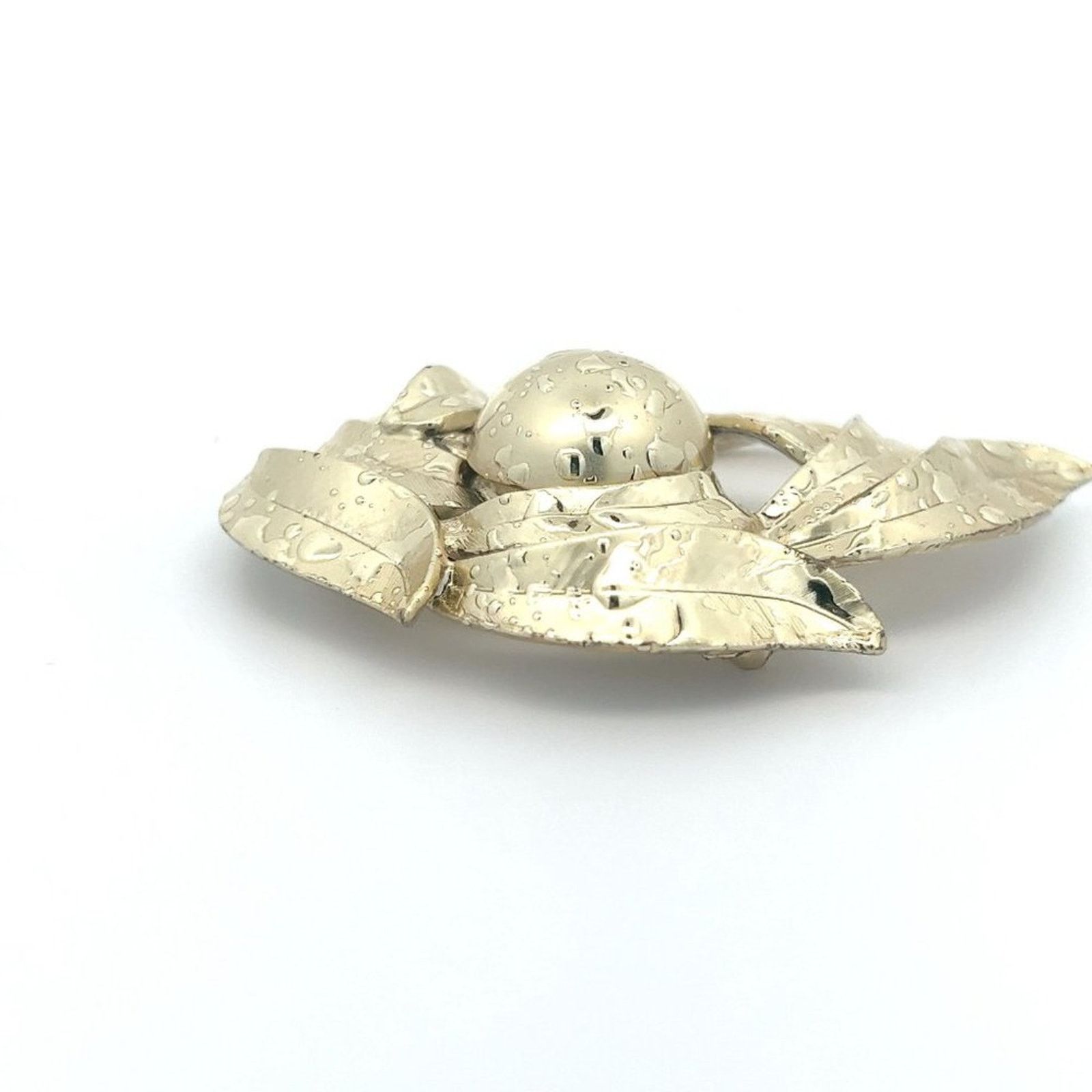 & Other Stories Vintage Large Wet Leaves Silver Tone Brooch Pin Size ONE SIZE - 5 Thumbnail