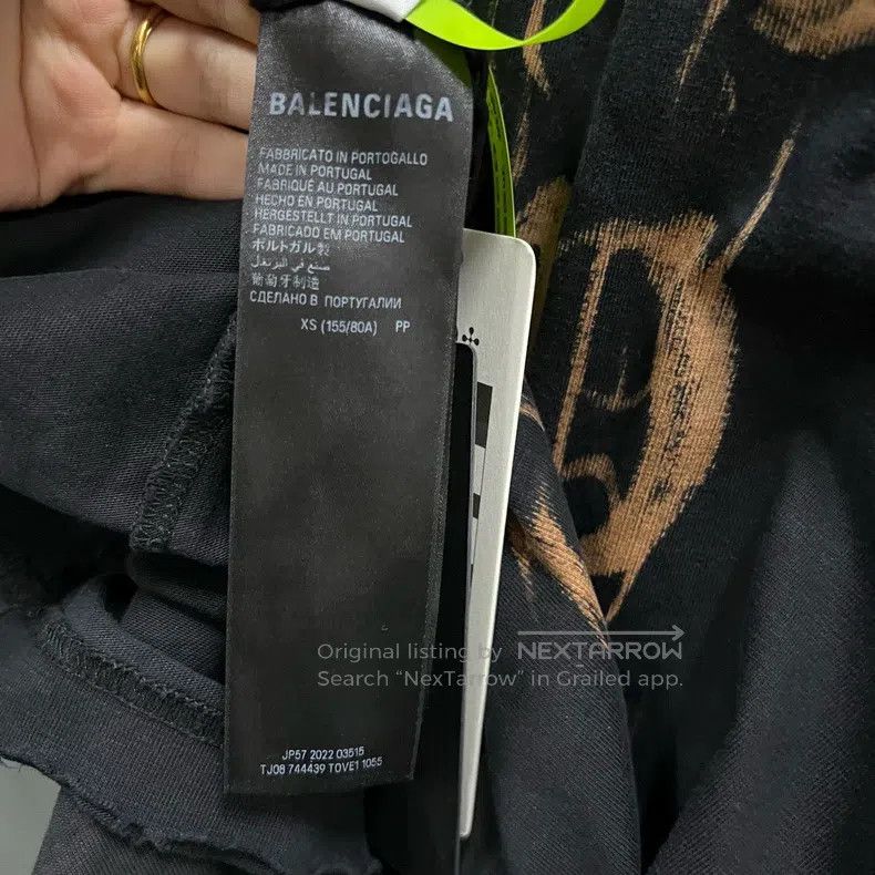 Balenciaga Balenciaga Abstract Logo Letter Short Sleeve Size US XS / EU 42 / 0 - 3 Thumbnail