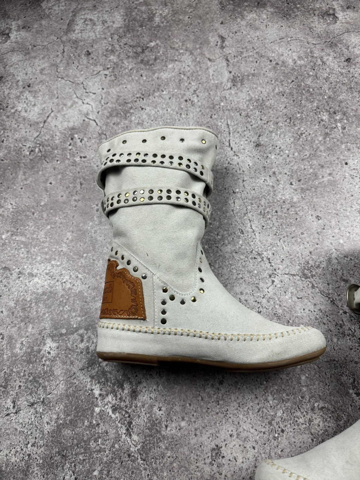 Japanese Brand To be Fashion Y2K Suede Japanesse Glamour Vintage Boots Rare Size US 6 / IT 36 - 6 Thumbnail