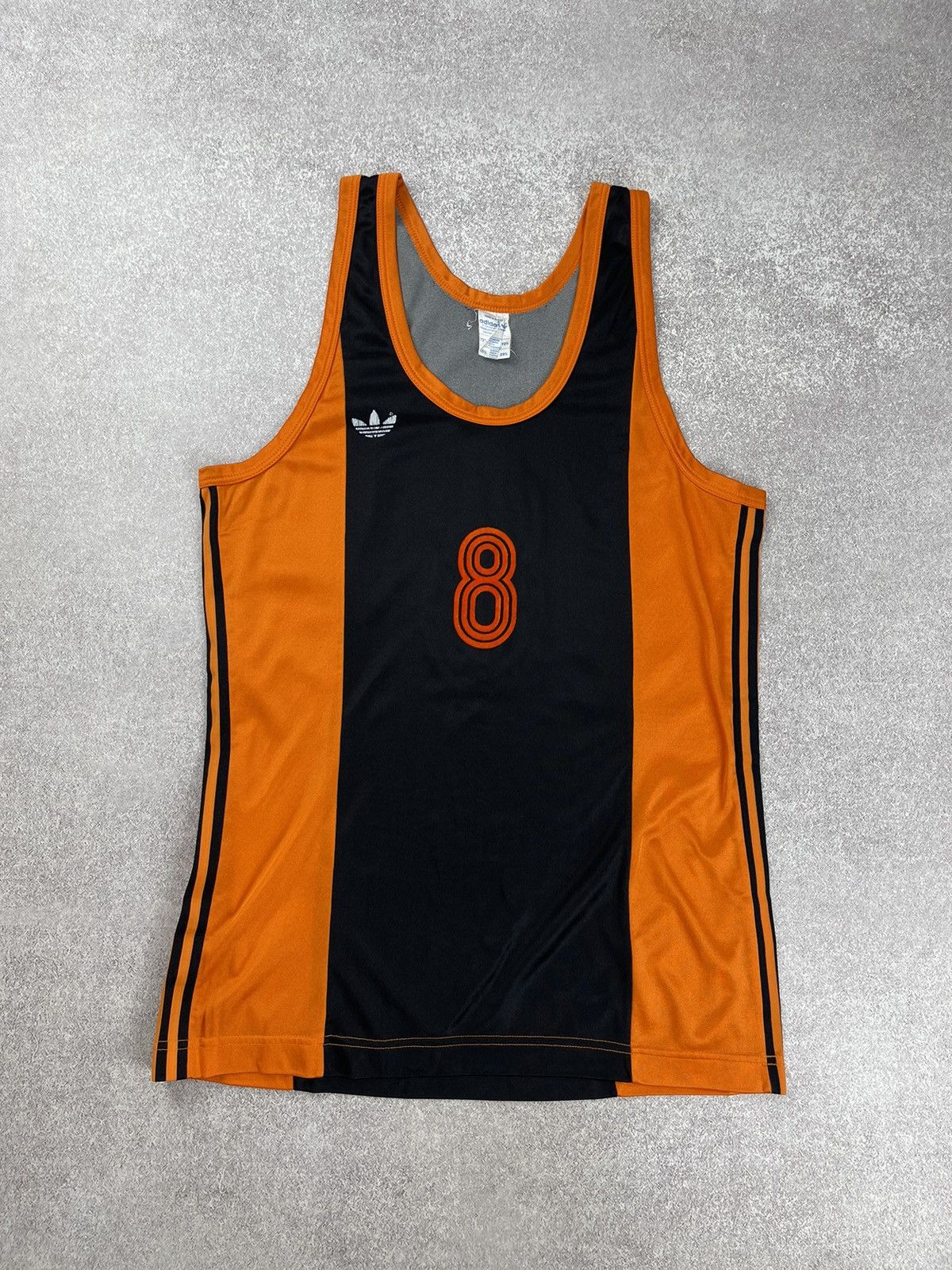 Adidas Vintage Adidas 70-80’s Tank Top Running Jersey #8 Size M-L Size US M / EU 48-50 / 2 - 1 Thumbnail