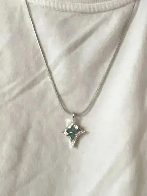 Jewelry Adachi x Aoba STEAL! Y2K Japan Blue Crystal Necklace Size ONE SIZE - 4 Thumbnail