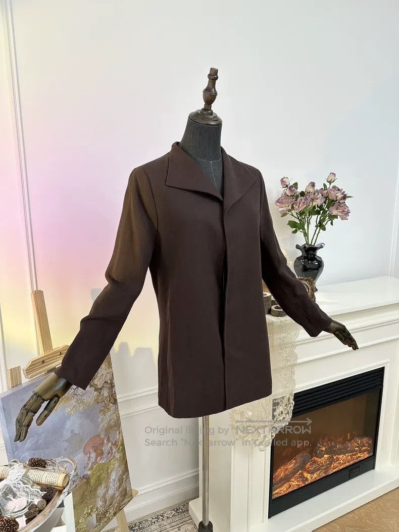 Hermes Hermes Margiela Era Casual Mid-Length Coat, Red Brown Size S / US 4 / IT 40 - 6 Thumbnail