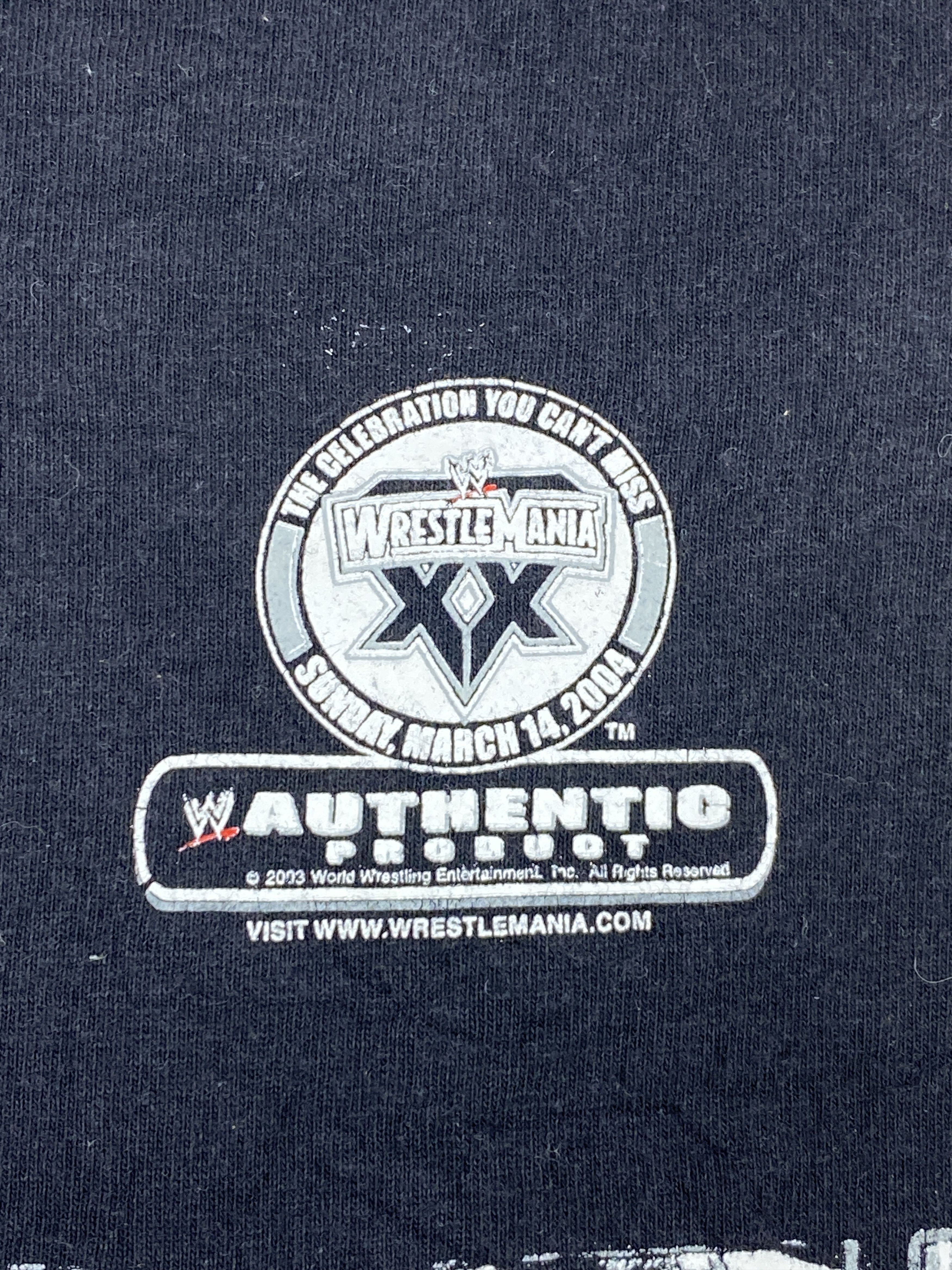 Vintage × WWE Vintage WWE Worldwide Evil Wrestlemania XX Tee TA0565 Size US XL / EU 56 / 4 - 7 Thumbnail
