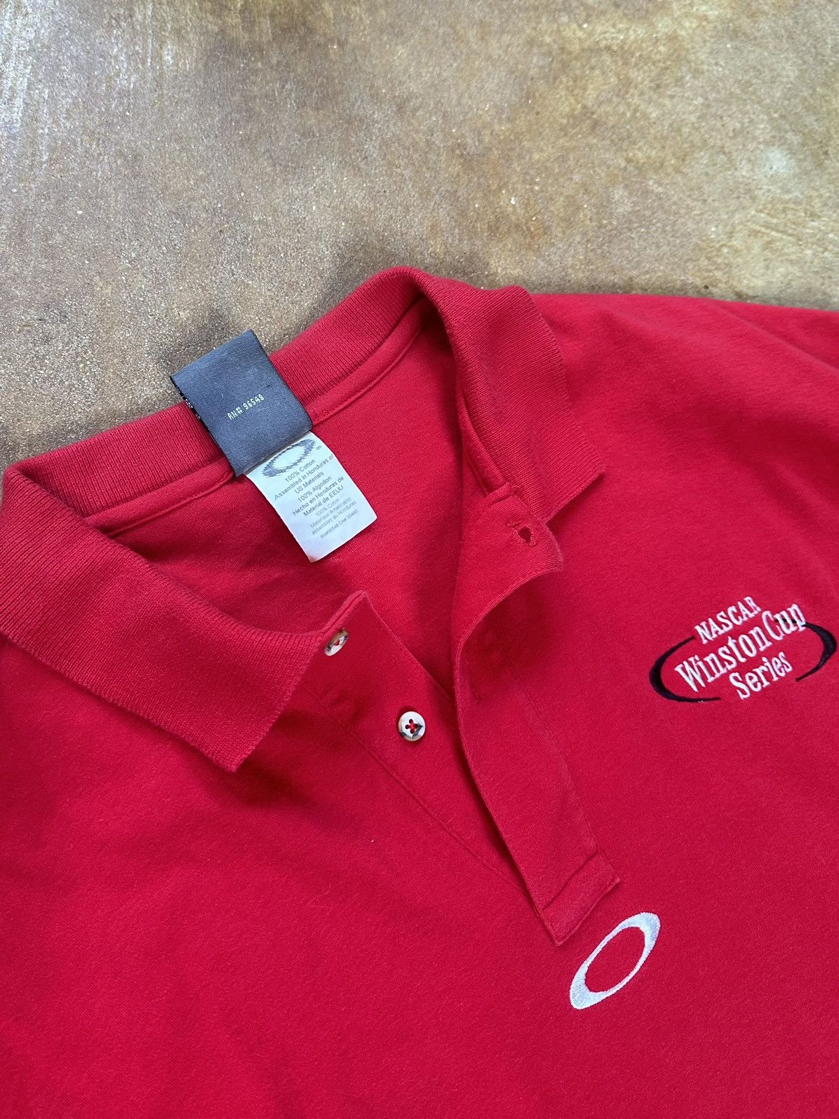 Oakley × Vintage Vintage Oakley Software Nascar Center O Polo Tee Size US L / EU 52-54 / 3 - 5 Thumbnail
