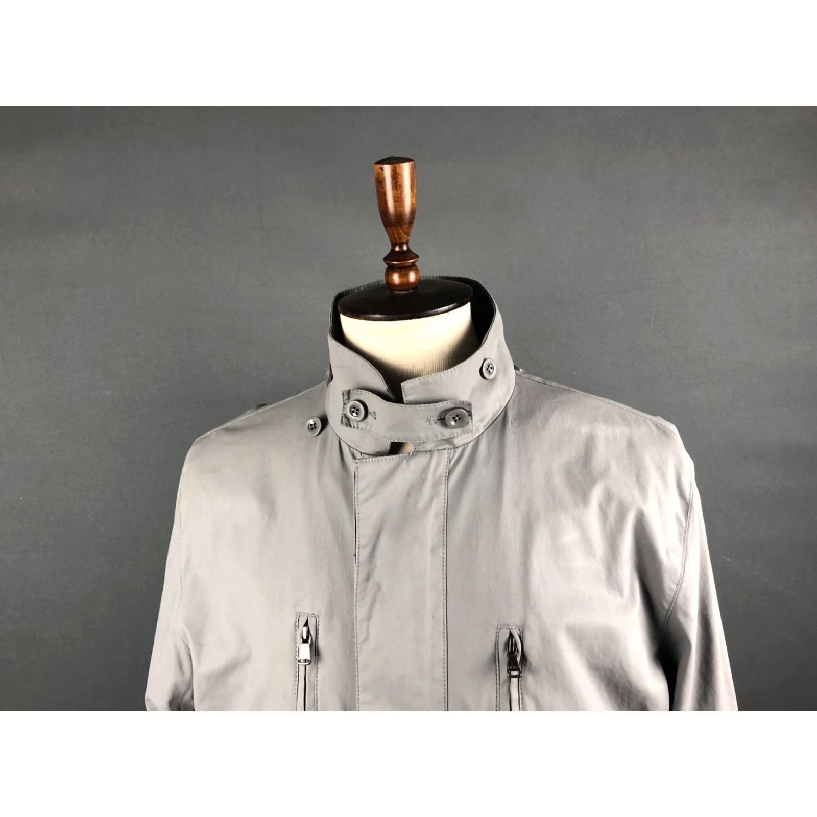 Donna Karan Donna Karan Men's Full Zip Jacket L Gray Cotton Weather Windbreaker Casual Size US L / EU 52-54 / 3 - 5 Thumbnail