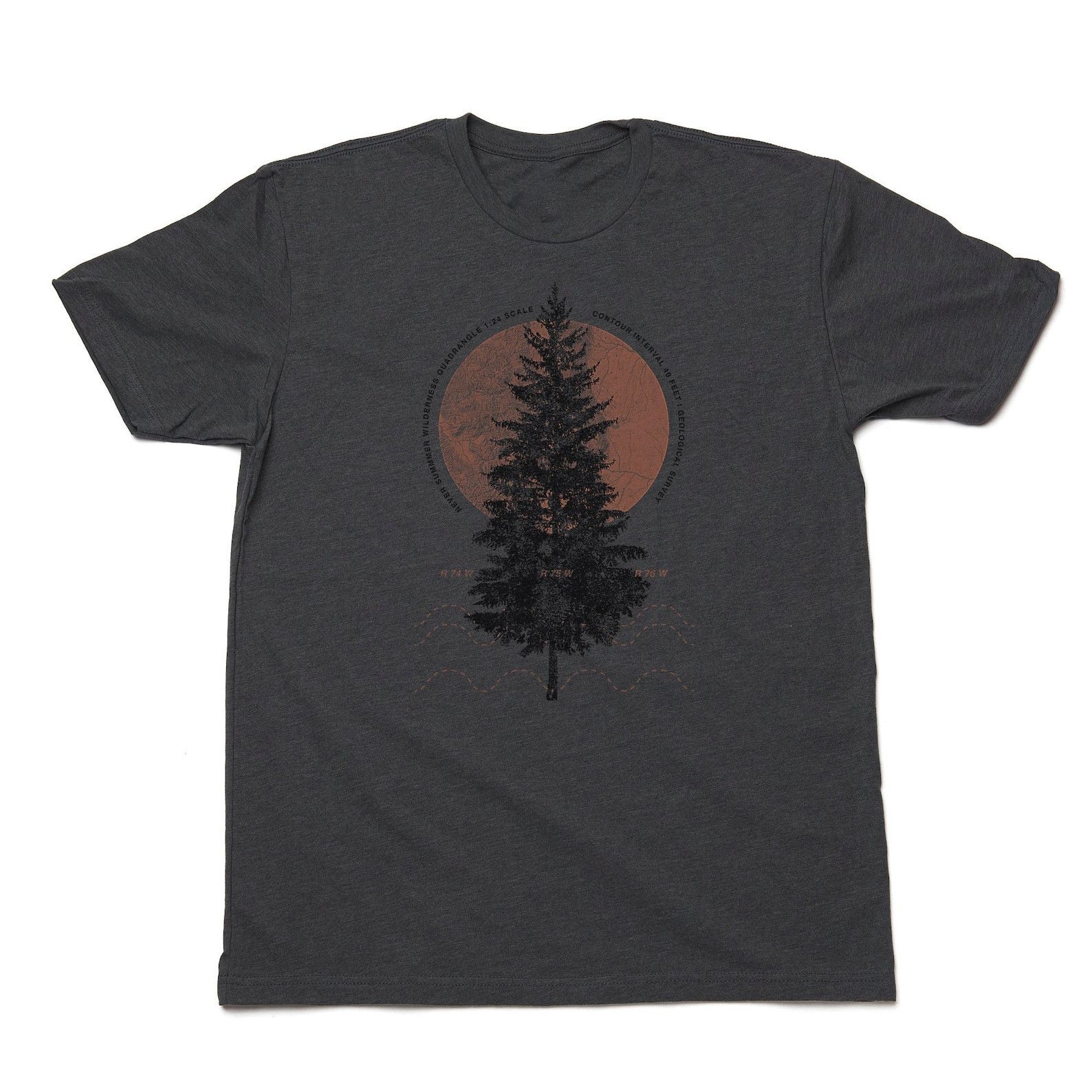 Designer × Vintage Men’s Mountain T-Shirt – Map of the Pines Size US M / EU 48-50 / 2 - 5 Thumbnail