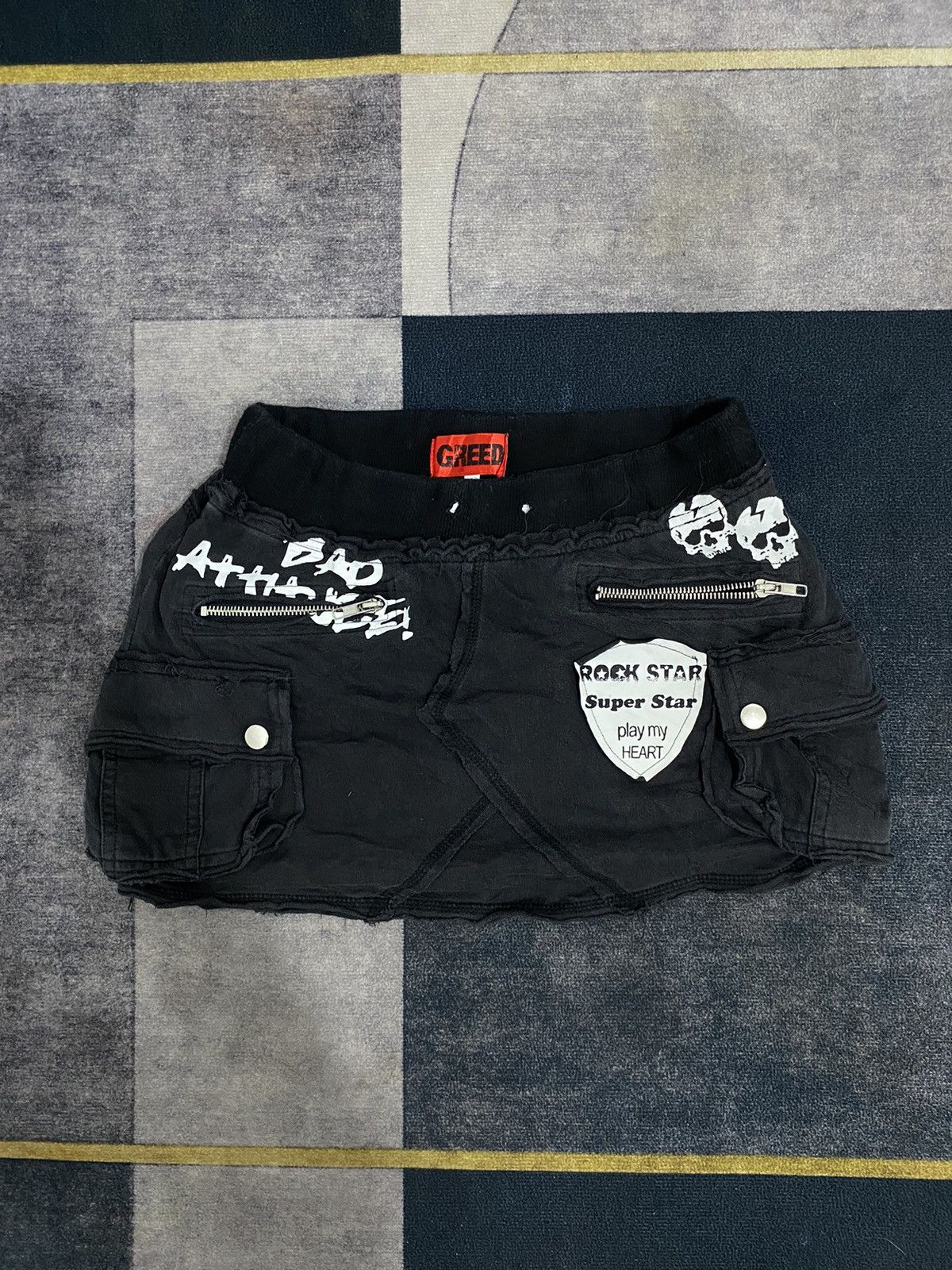 14th Addiction GREED IFSIX LGB PUNK Y2K STYLE MINI SKIRTS Size 27" / US 4 / IT 40 - 1 Thumbnail