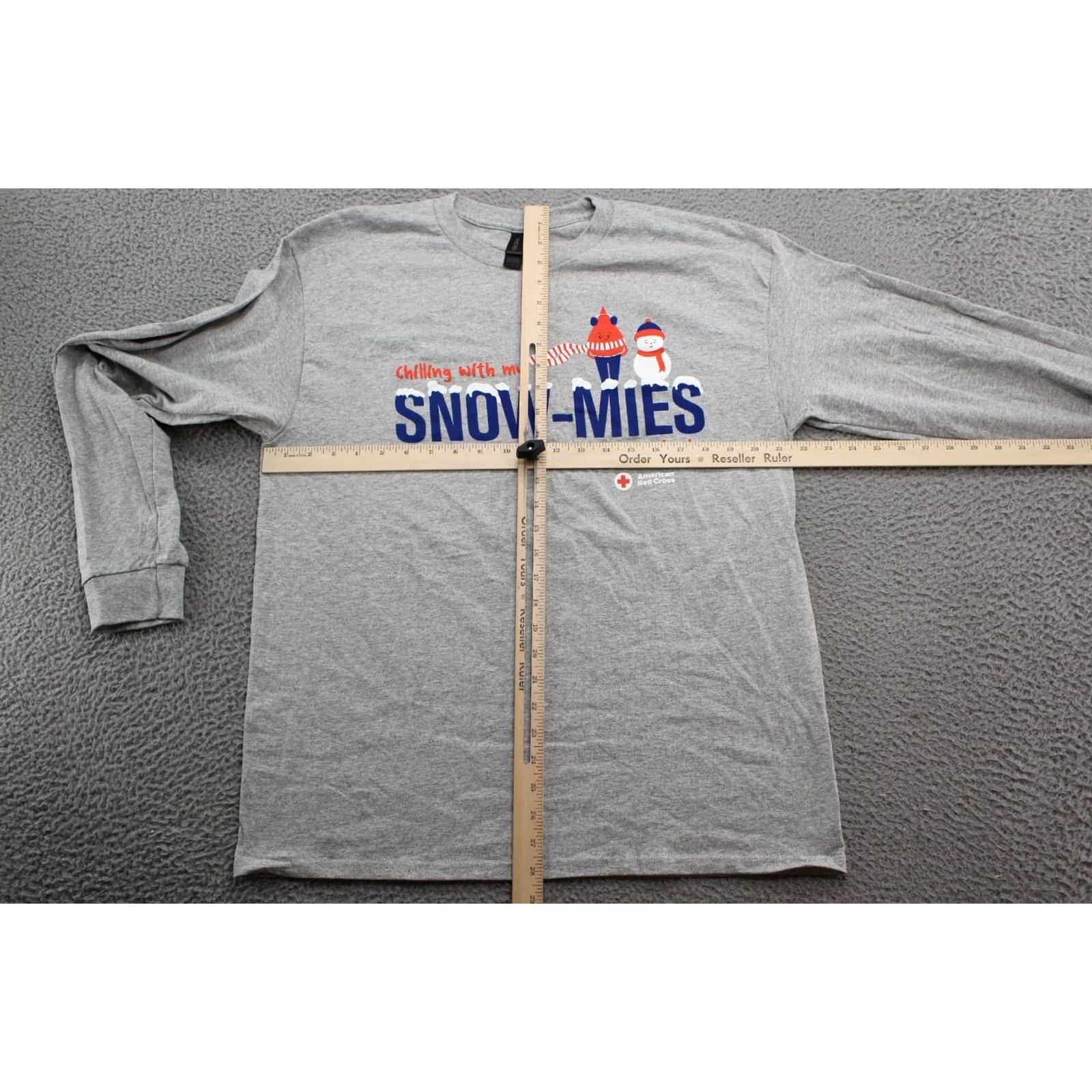 Vintage American Red Cross Chilling with My Sno-Mies Long Sleeve Shirt Size Large Blood Mens Size US L / EU 52-54 / 3 - 4 Thumbnail