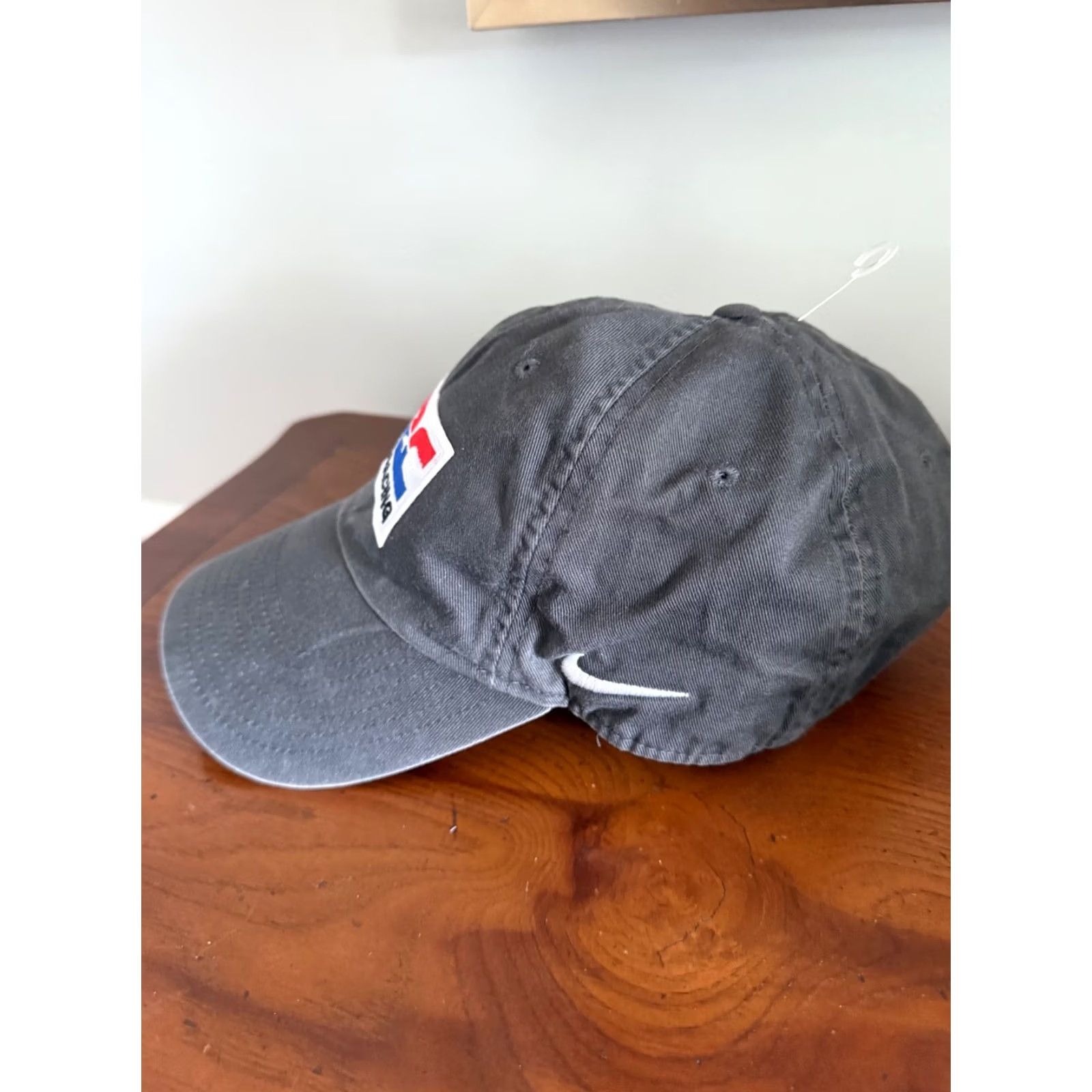 Nike Nike Hat Cap Adjustable Strapback OneSize Embroidered Patch HRC Racing Honda Gray Mens Baseball Cap Size ONE SIZE - 2 Thumbnail