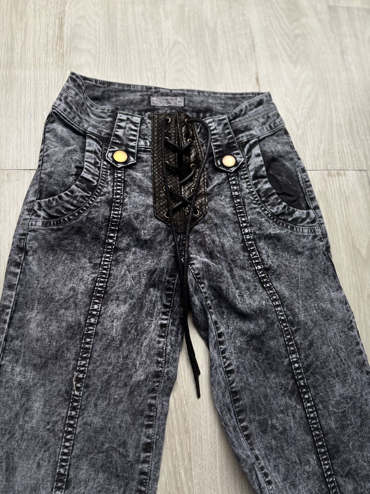 Japanese Brand KOJI TACHIYAMA gimmick flared pants Size US 26 / EU 42 - 2 Thumbnail
