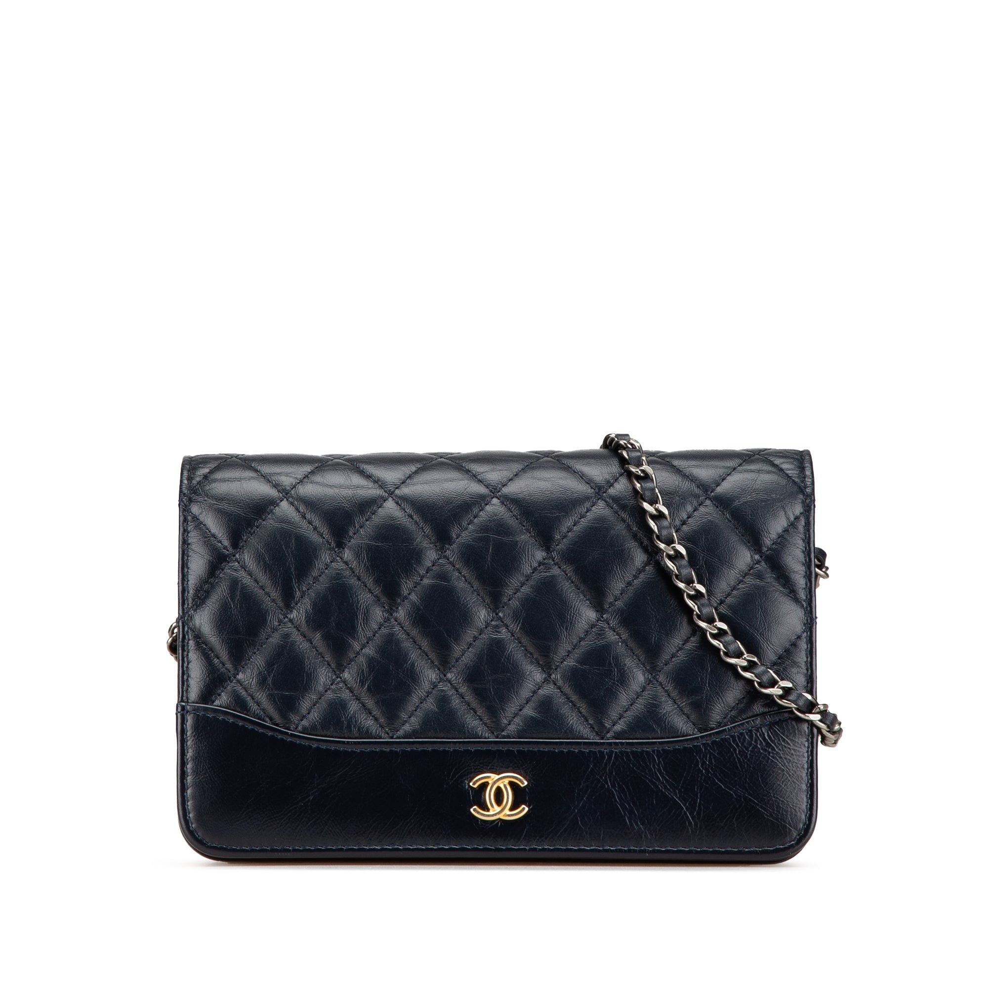 Chanel Chanel Quilted Aged Calfskin Gabrielle Wallet On Chain Black Size ONE SIZE - 1 Thumbnail