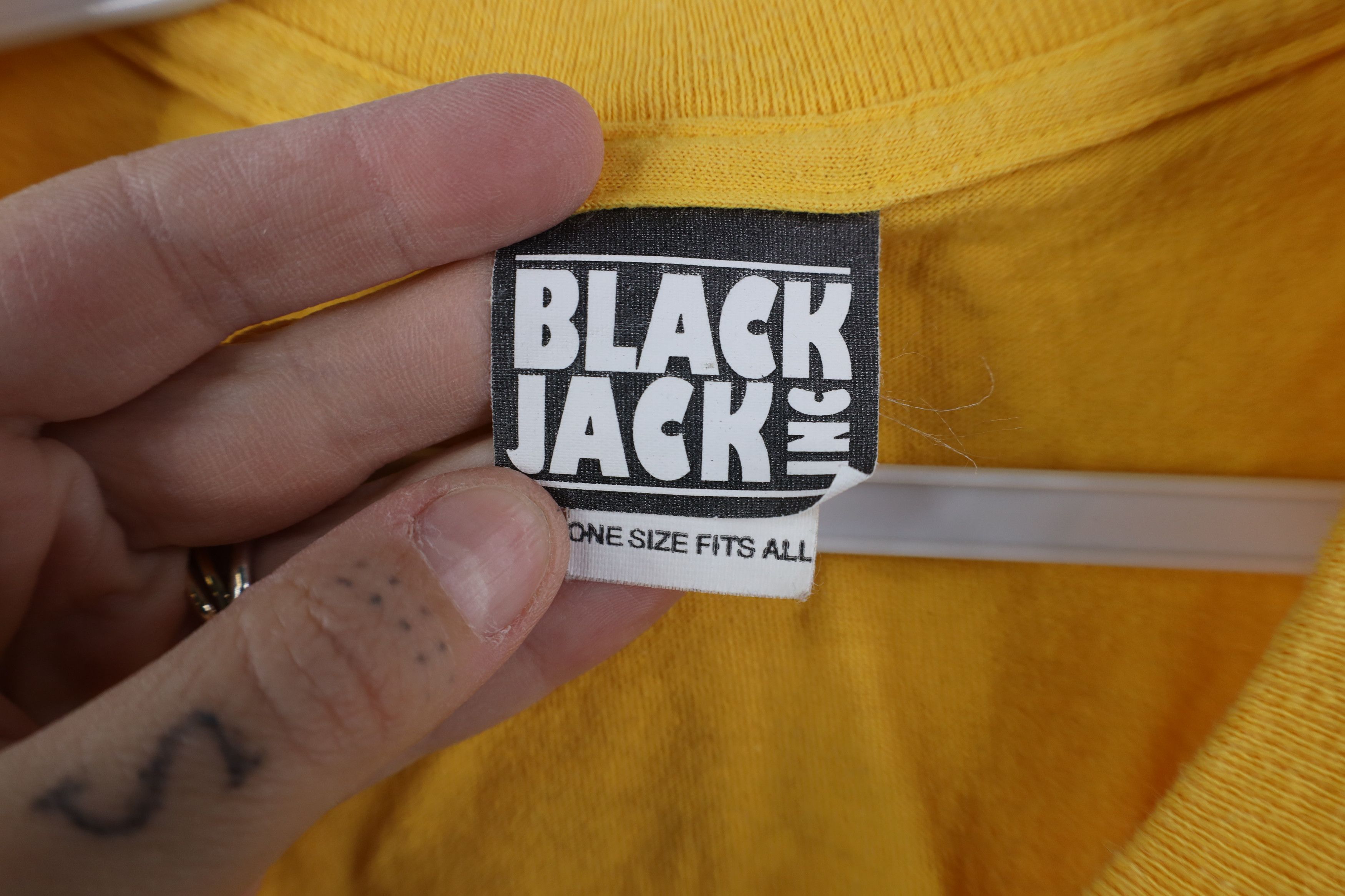 Vintage Vintage 90s Jim Benson Don't Really Care Cropped T-Shirt USA Size ONE SIZE - 9 Thumbnail