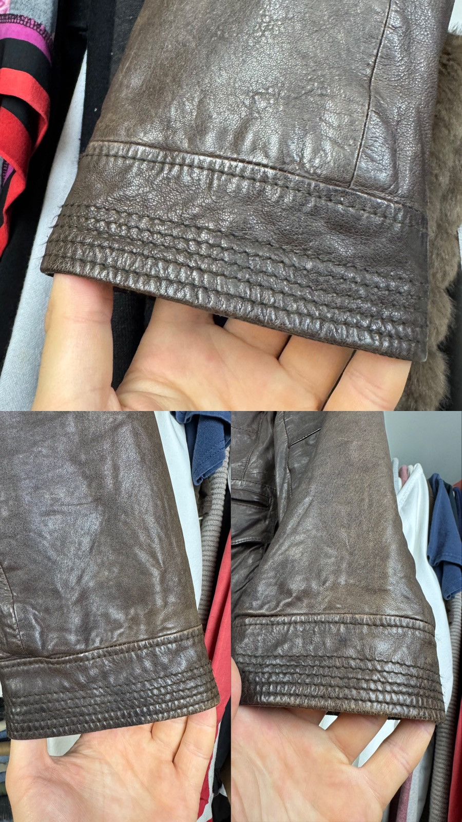 Hugo Boss Hugo Boss Men's Brown Genuine Leather Field Jacket Size US L / EU 52-54 / 3 - 10 Thumbnail