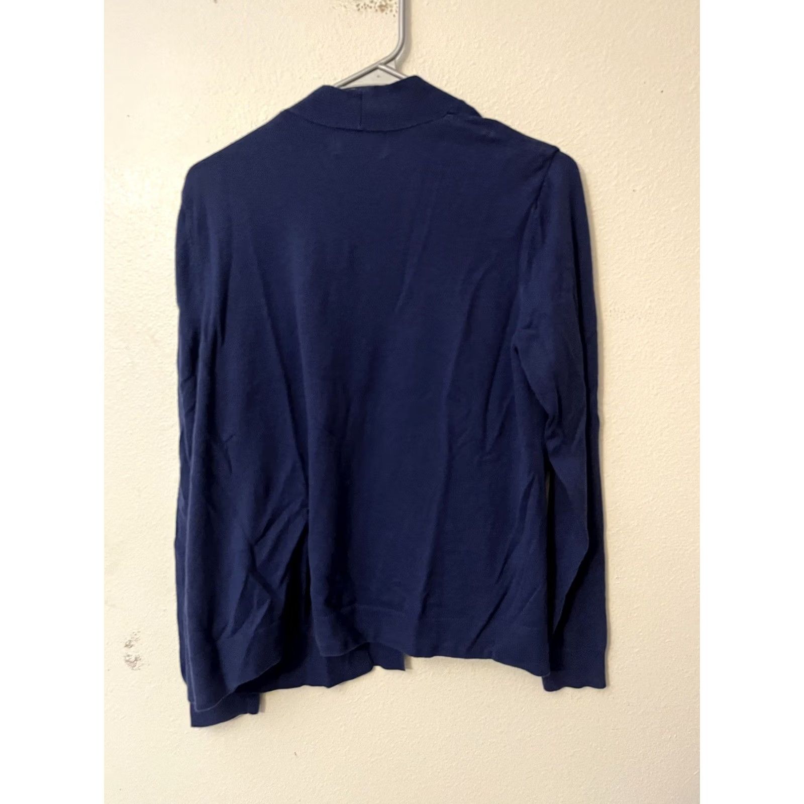 Old Navy Old Navy Cardigan Sweater XL Blue Cotton Solid Women Size XL / US 12-14 / IT 48-50 - 3 Thumbnail