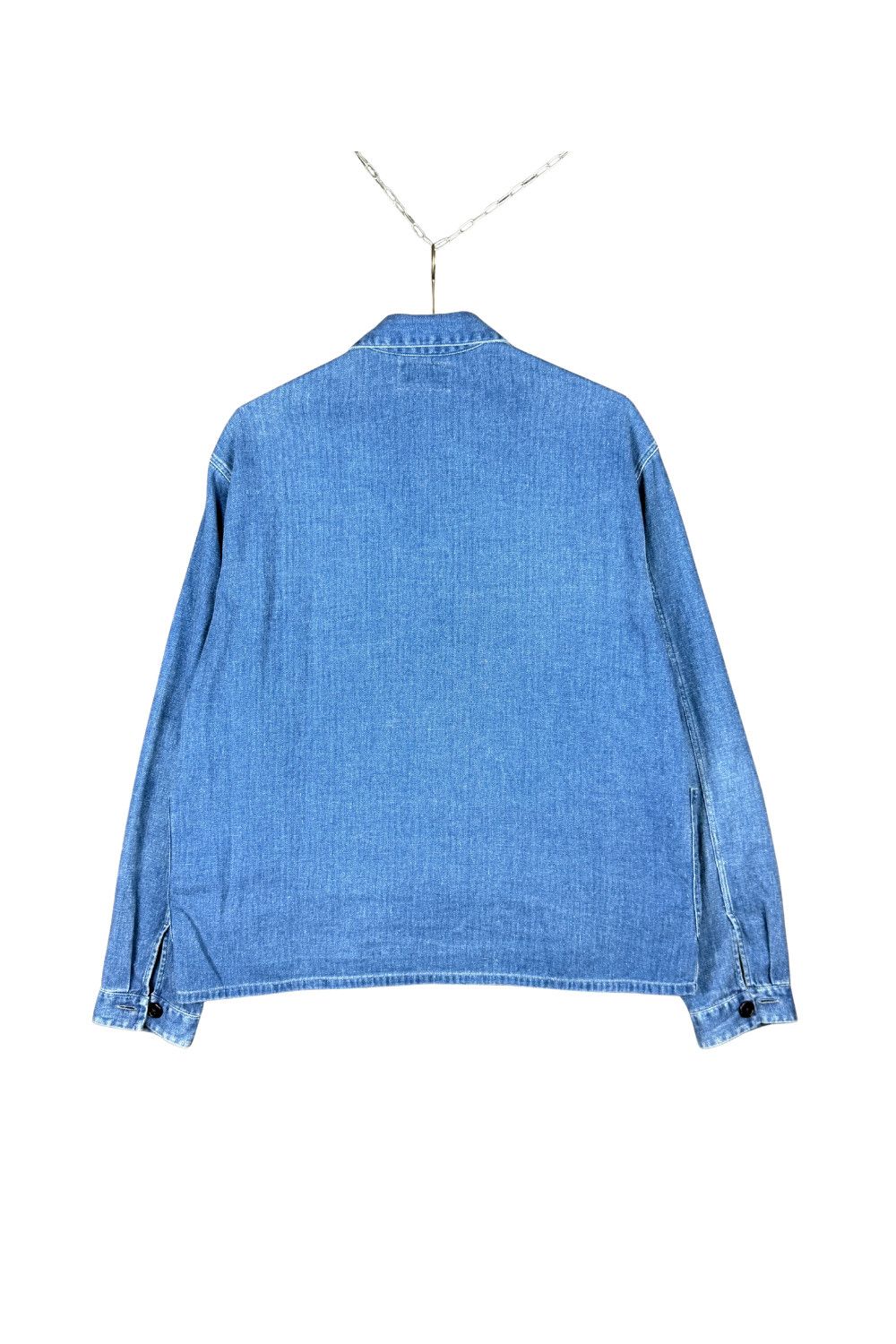RRL Ralph Lauren RRL Cotton-Linen Herringbone Denim Work Jacket - ss15 est, Size US L / EU 52-54 / 3 - 2 Thumbnail