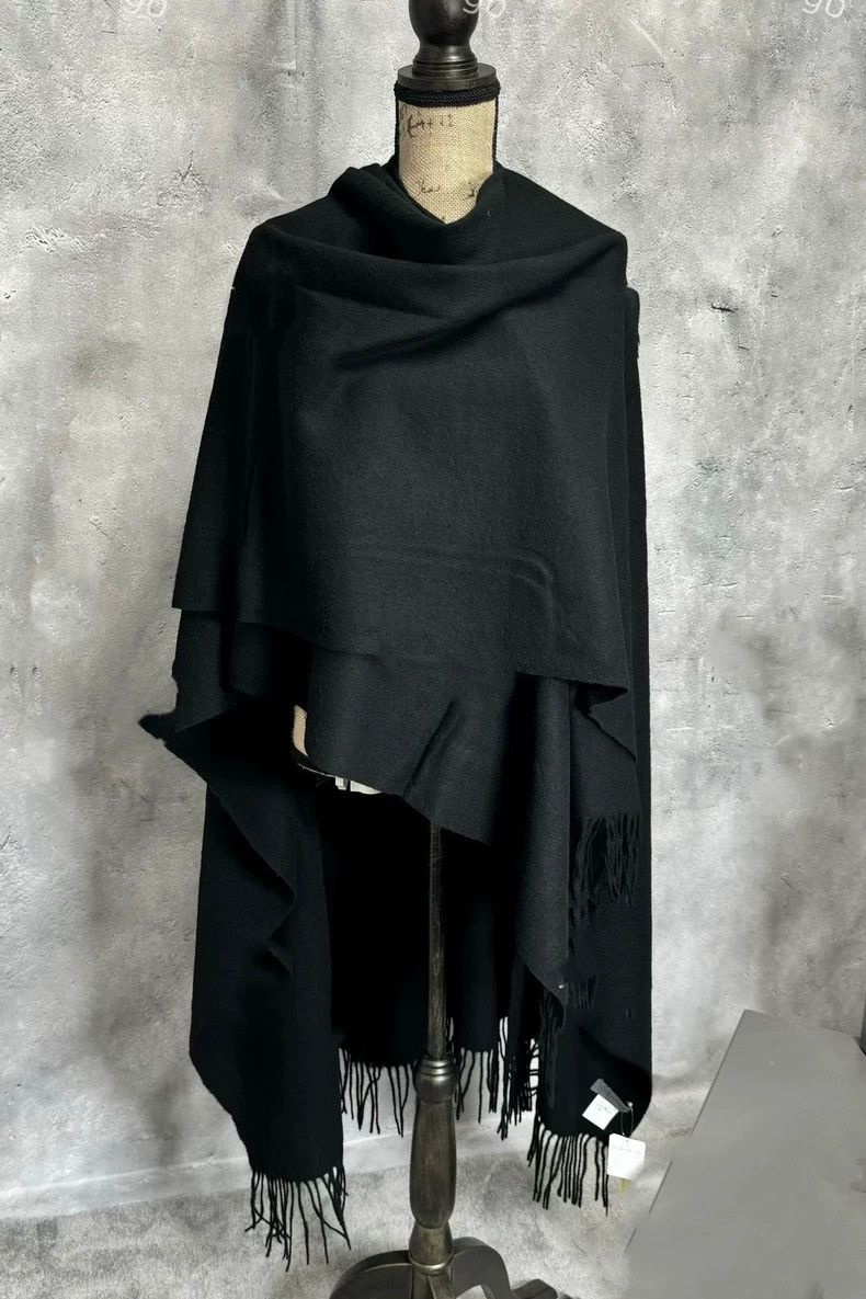 Yohji Yamamoto yohji yamamoto 24aw wool dual purpose scarf 2506-Nextarrow Size ONE SIZE - 4 Thumbnail