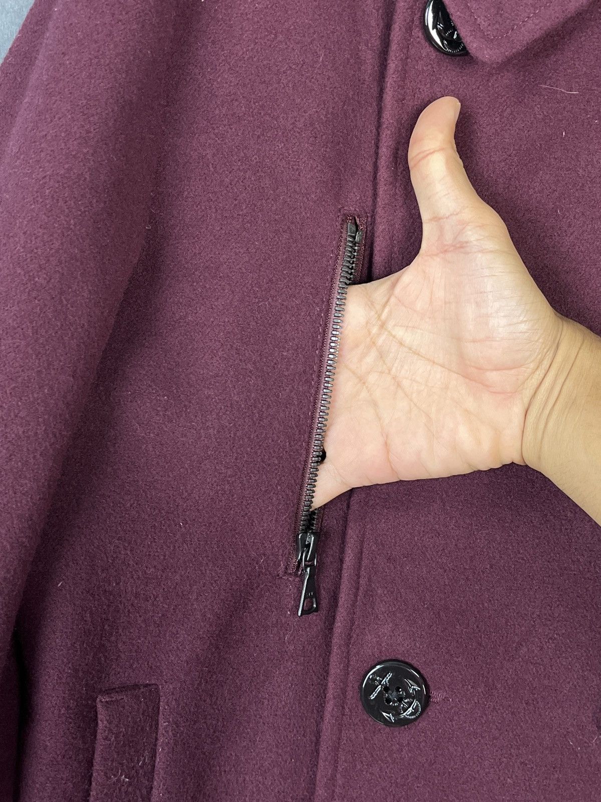Beams Plus × Japanese Brand × Vintage Beams Heart Double Breasted Wool Cropped Jacket Size S / US 4 / IT 40 - 10 Thumbnail