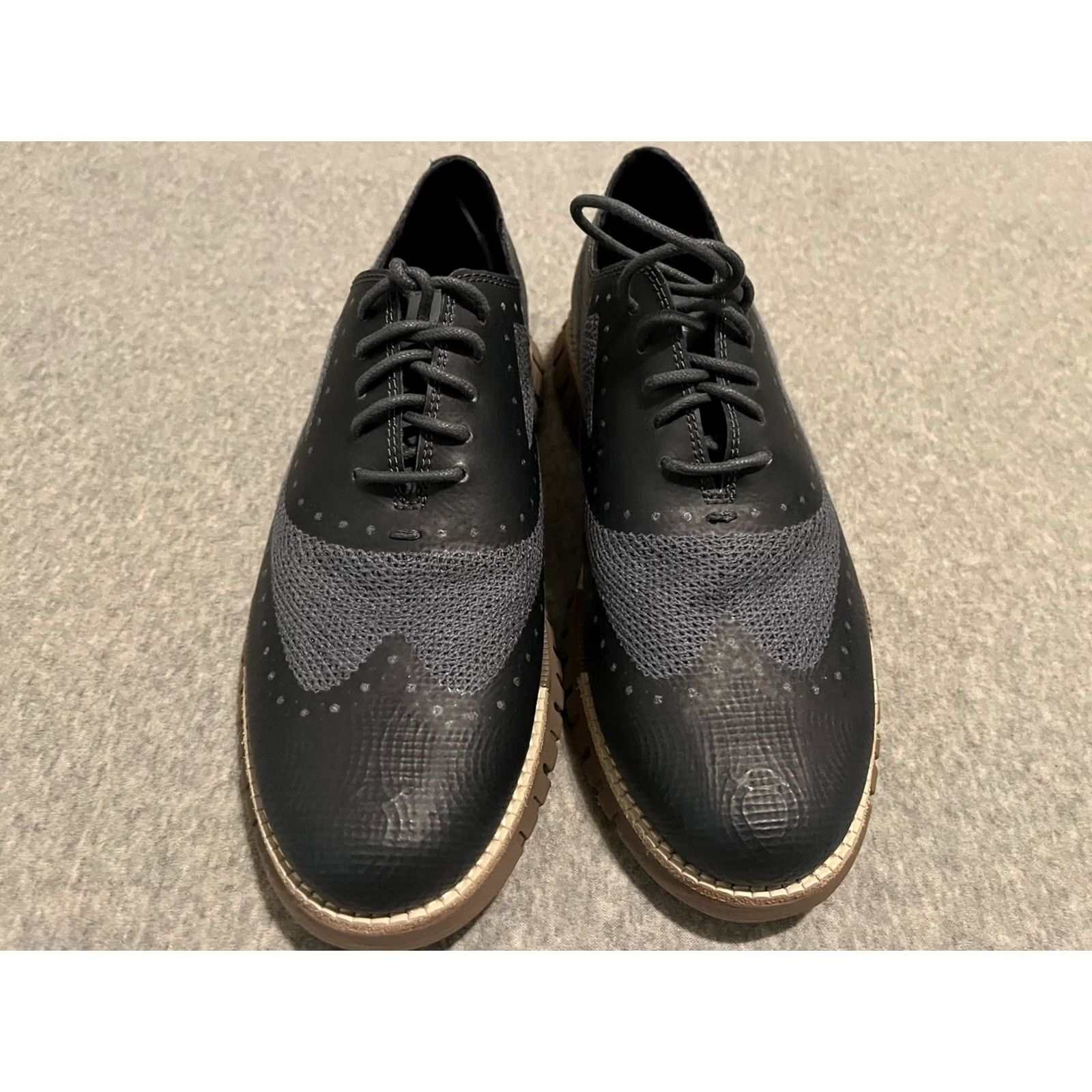 Cole Haan VINTAGE? No. Final: Cole Haan ZEROGRAND Remastered Embrostitch Oxford Stormy Weather C39576 Mens 7.5 Blue Sneaker Shoes Mens 7.5M Size US 8 / EU 41 - 2 Thumbnail