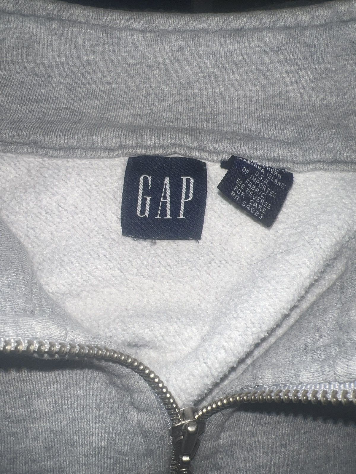 Gap Gap Athletic Logo Collar-Zip Turtleneck Sweater Size US L / EU 52-54 / 3 - 12 Thumbnail