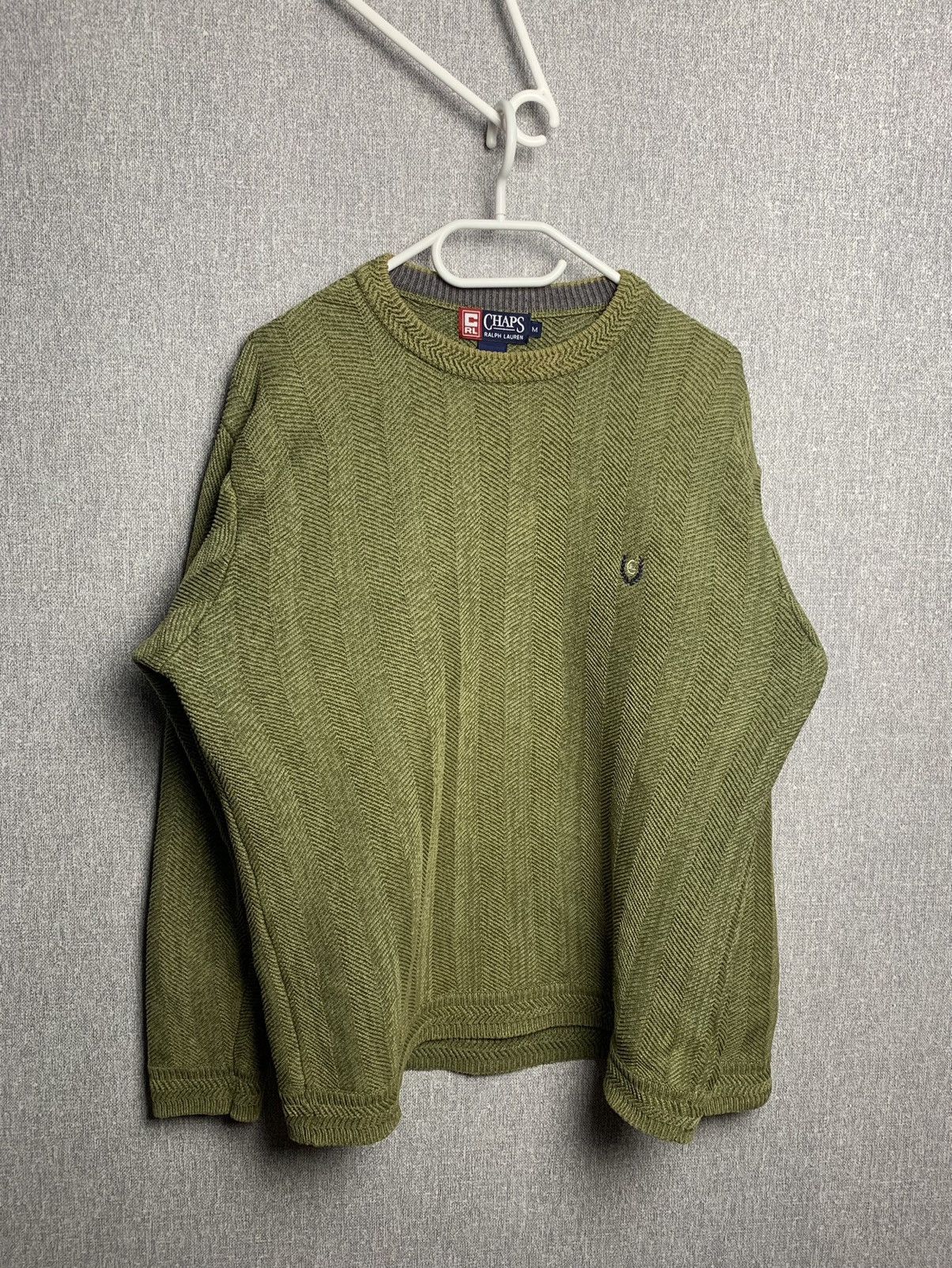 Chaps Ralph Lauren Chaps x Ralph Lauren - Vintage Herringbone Sweater Size US L / EU 52-54 / 3 - 1 Thumbnail