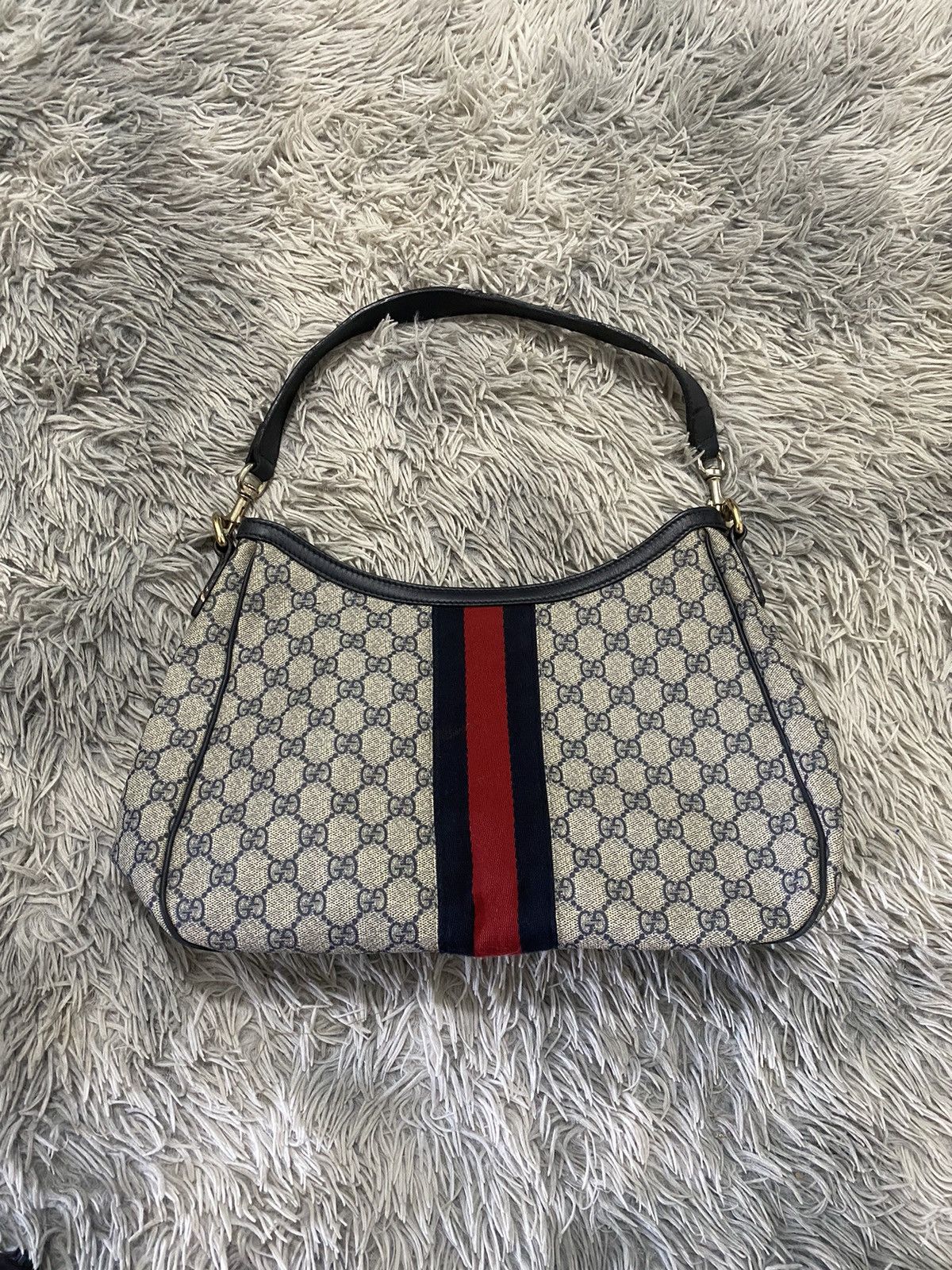 Gucci Gucci GG Supreme Navy Blue Size ONE SIZE - 1 Thumbnail