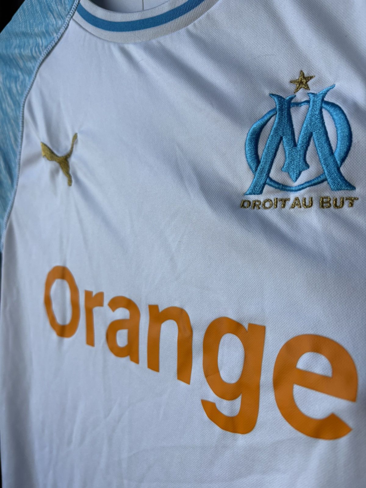 Puma 2018/19 Adidas OLYMPIQUE MARSEILLE Home Soccer Jersey Mens M Size US M / EU 48-50 / 2 - 4 Thumbnail