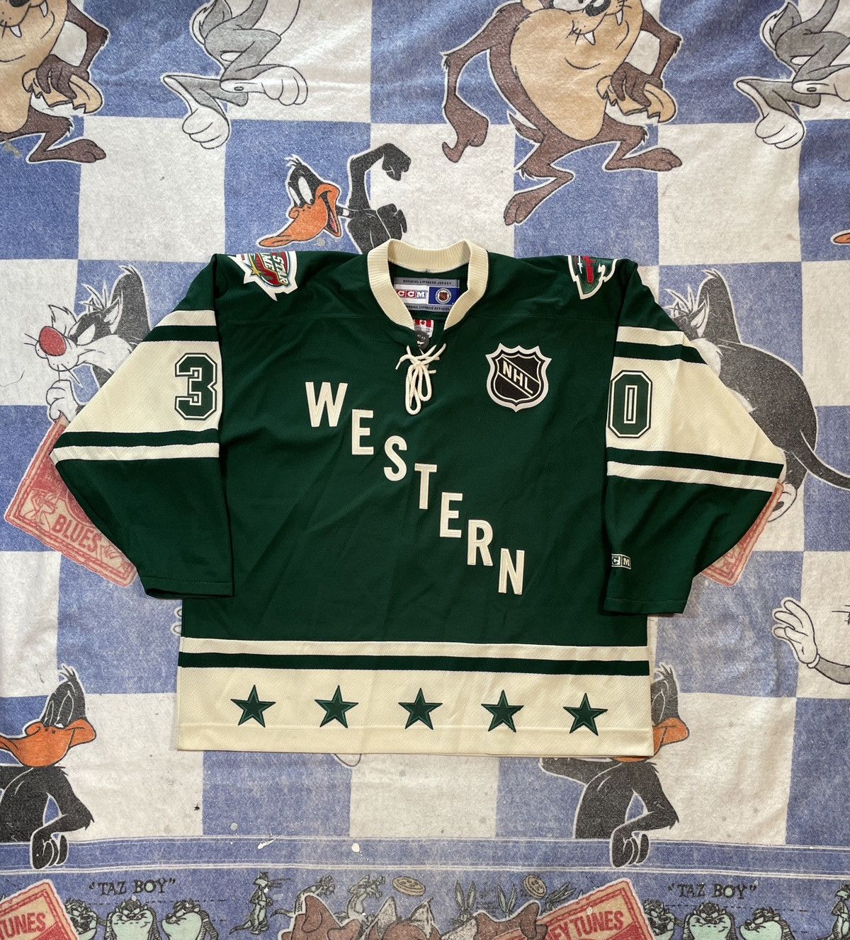 Vintage 2002 NHL All Star Game Los Angeles Hockey Jersey CCM Large good