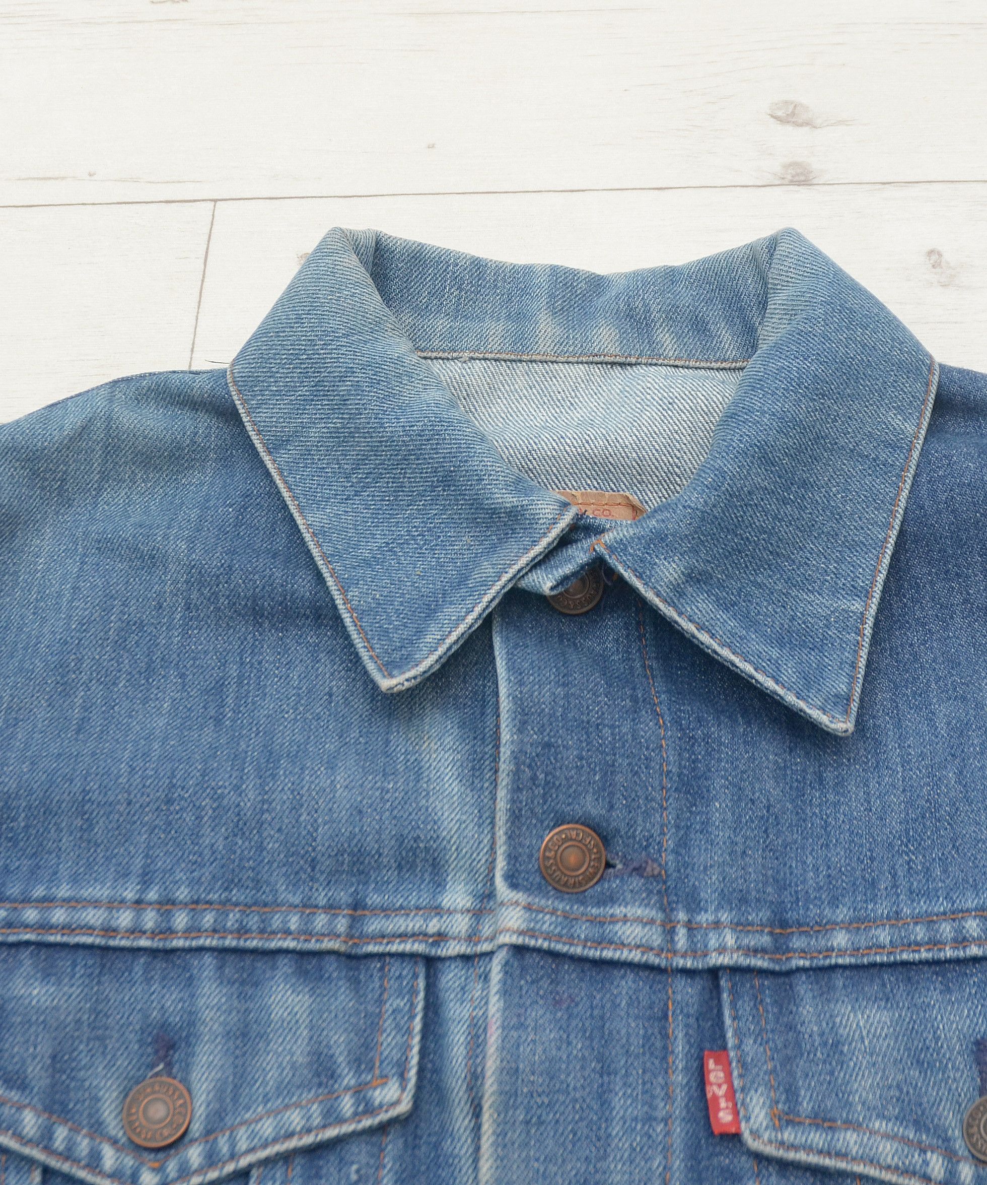Levi's × Levi's Vintage Clothing × Vintage Vintage 70’s Levi’s Denim Jacket Washed Made in France Size S / US 4 / IT 40 - 5 Thumbnail