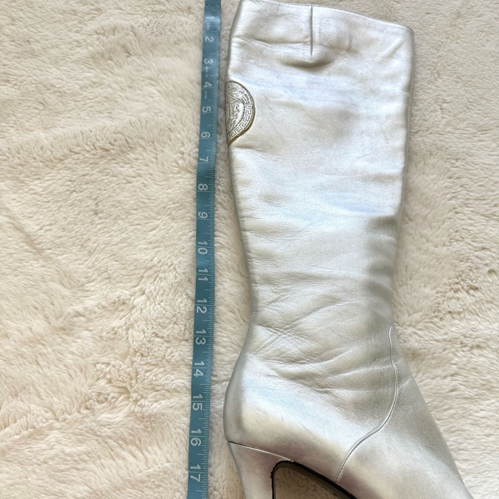 Versace Versace Vintage women silver boots size 38,5 EU Authentic Size US 8.5 / IT 38.5 - 6 Thumbnail
