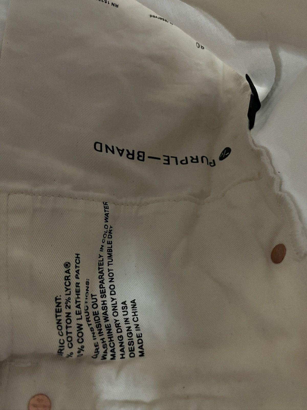 Purple Brand White purple brand jeans Size US 29 - 3 Thumbnail