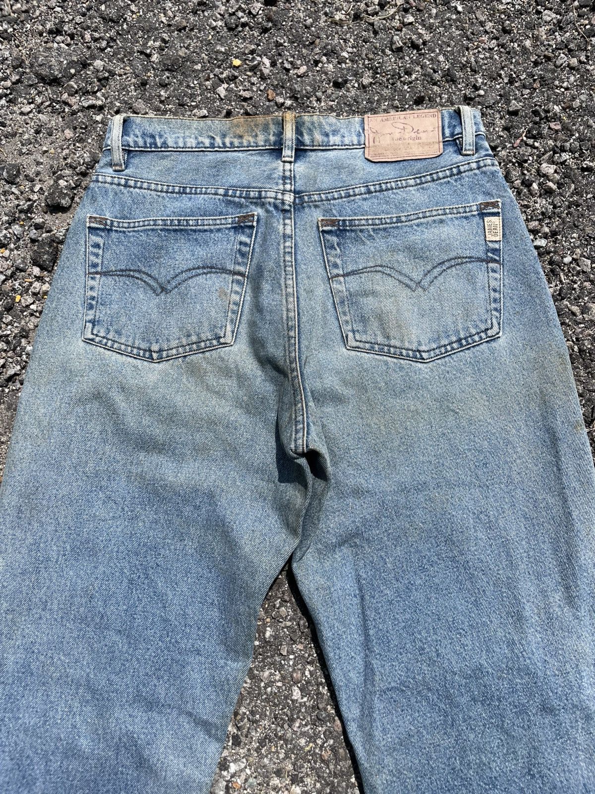 Vintage RARE🔥 Disstressed Denim James Dean Pants Size US 29 - 5 Thumbnail