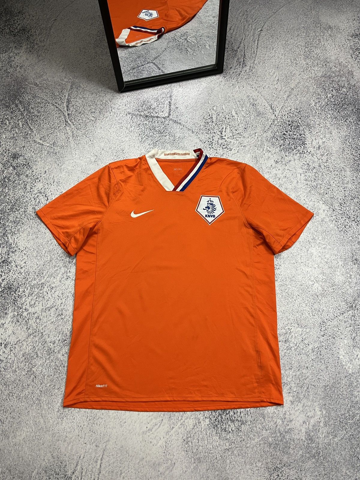 Nike × Vintage Nike Netherlands Holland 2008 Home Soccer Jersey Vintage Size US XL / EU 56 / 4 - 1 Thumbnail