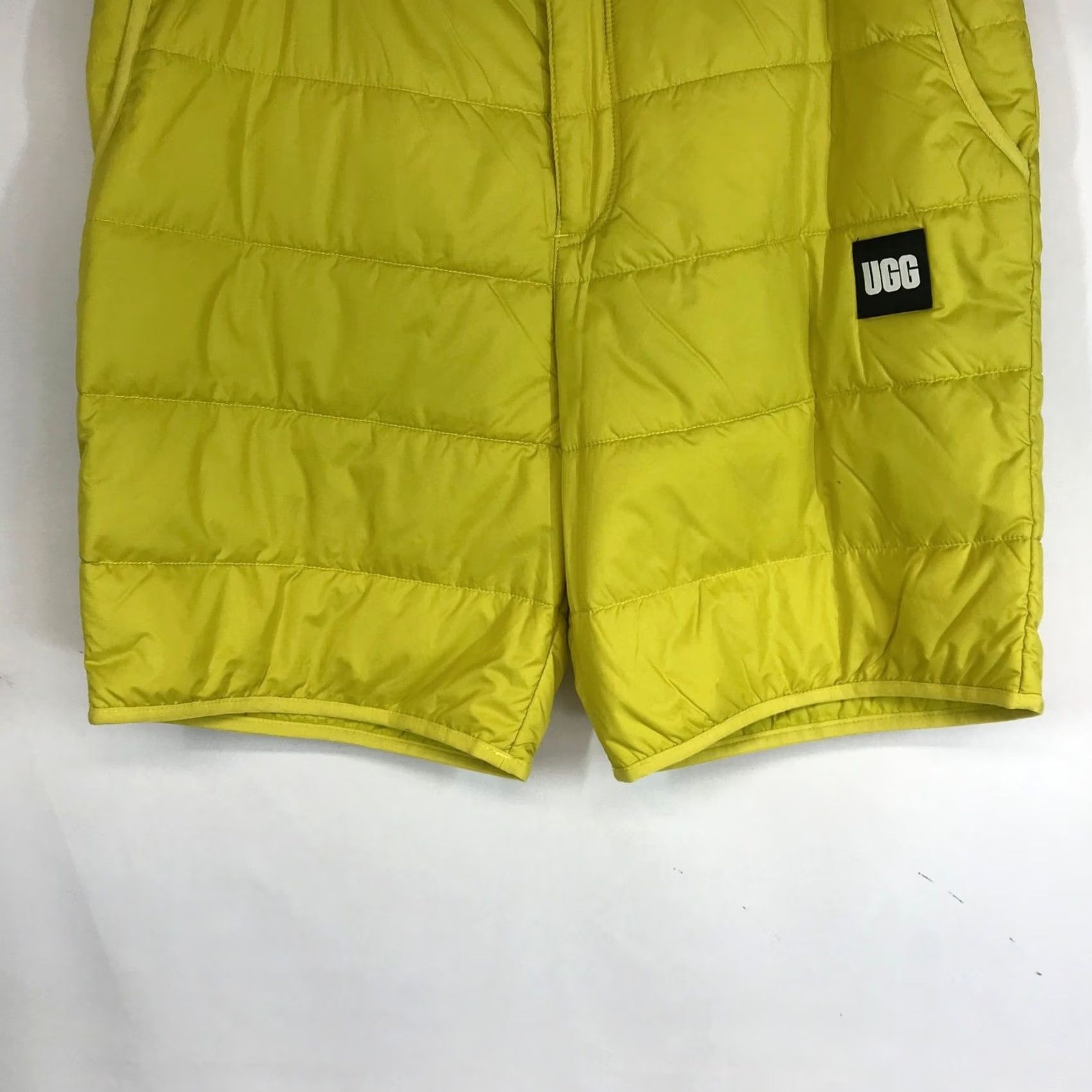 Ugg UGG Puffer Shorts Bermuda Women's XL Yellow Quilted Insulated Casual Outdoor Winter Size 40" / US 18 - 3 Thumbnail