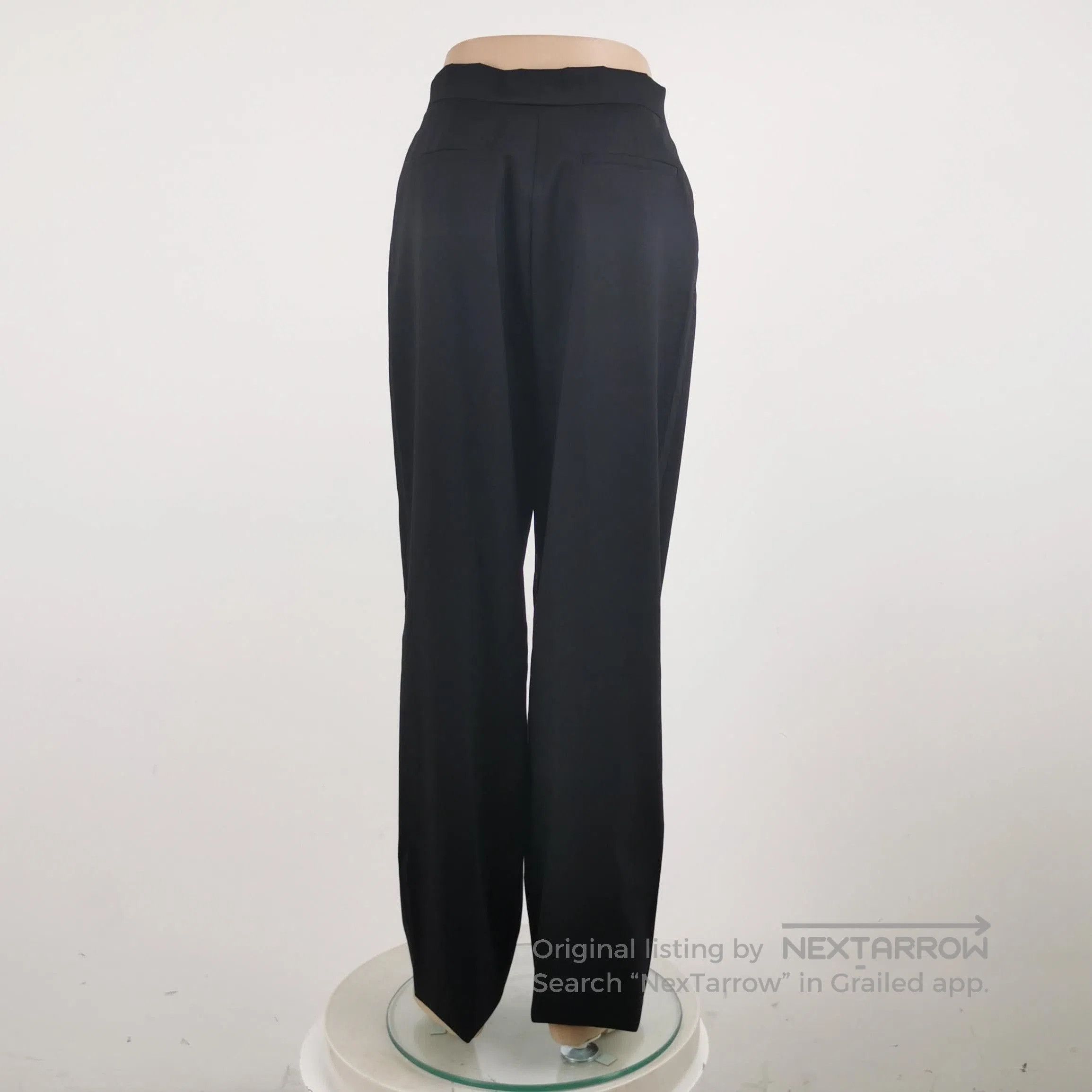 Prada Prada Black Wool Blend Logo Trousers Size 4. Size 39" - 1 Thumbnail