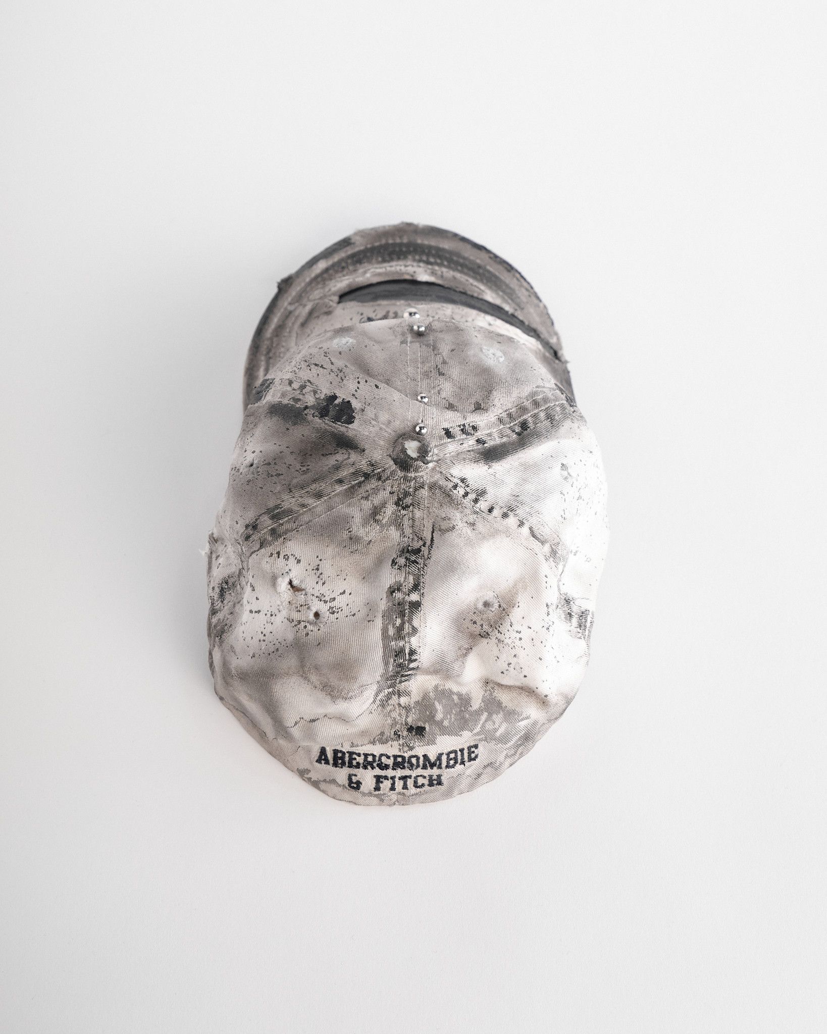 Abercrombie & Fitch ASTROBOI* x Abercrombie Off-White & Black Faded Hat Size ONE SIZE - 3 Thumbnail