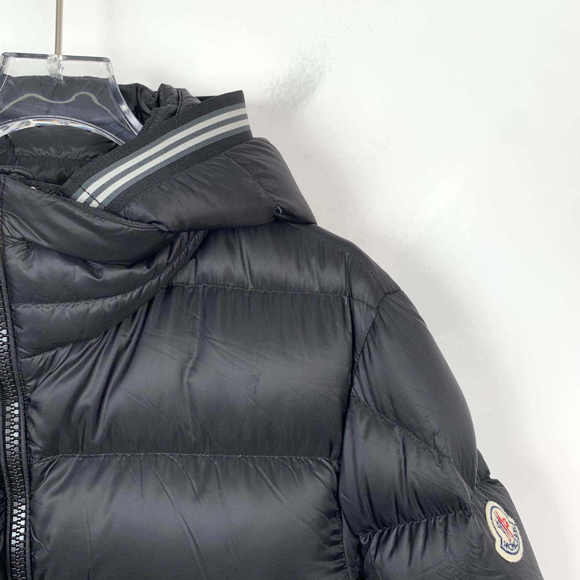 Moncler Moncler Jeanbart Navy Hooded Down Jacket with Logo (Size S) Size US S / EU 44-46 / 1 - 7 Thumbnail