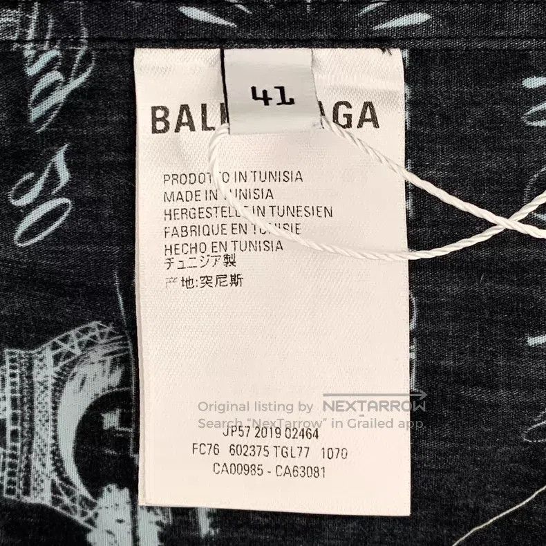 Other Balenciaga Size 41 Black Logo Letter Iron Tower Graffiti P Size US M / EU 48-50 / 2 - 6 Thumbnail