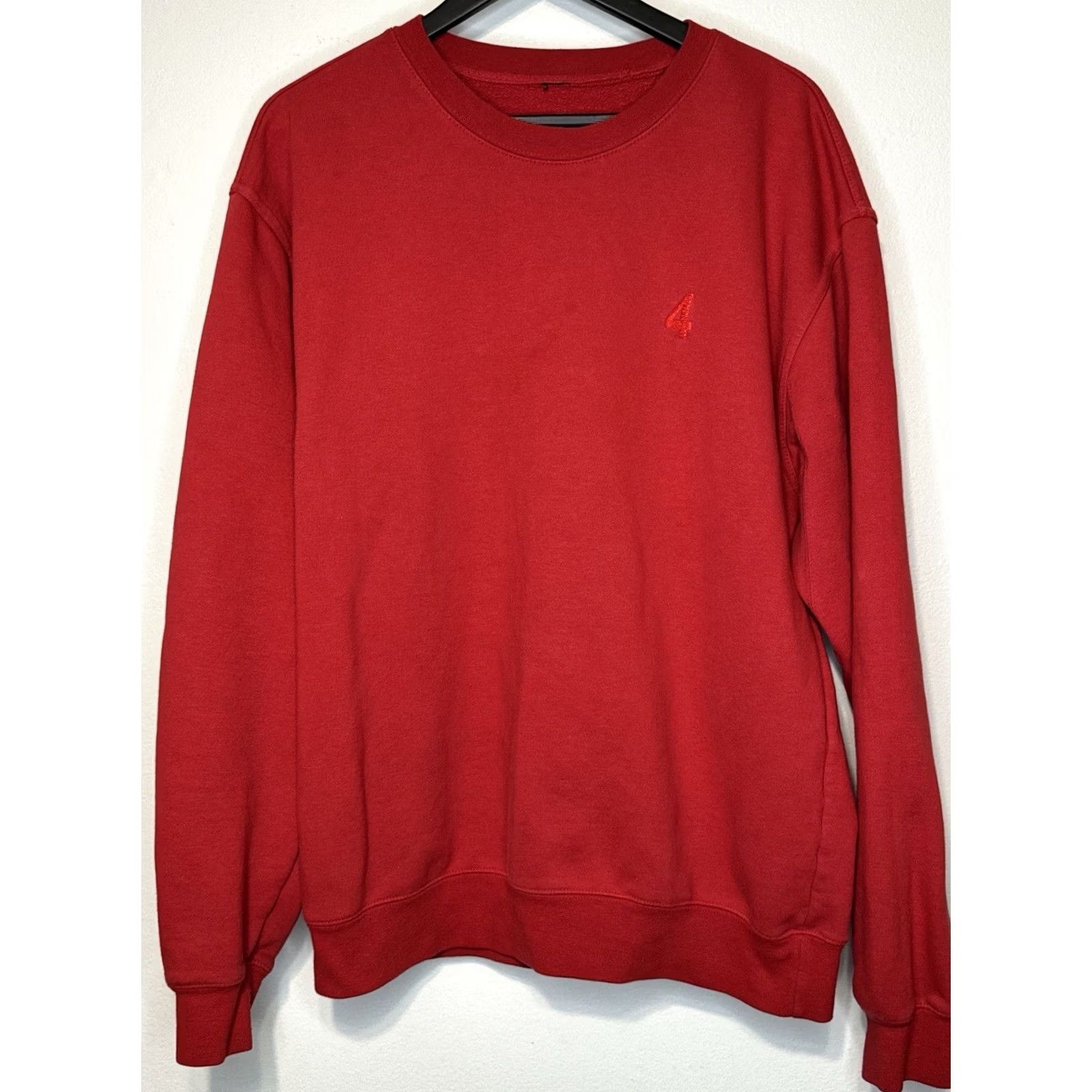 Vintage 4 Hunnid Crewneck Sweatshirt Men XL Red Vintage No Stress Good Sex Size US XL / EU 56 / 4 - 2 Thumbnail