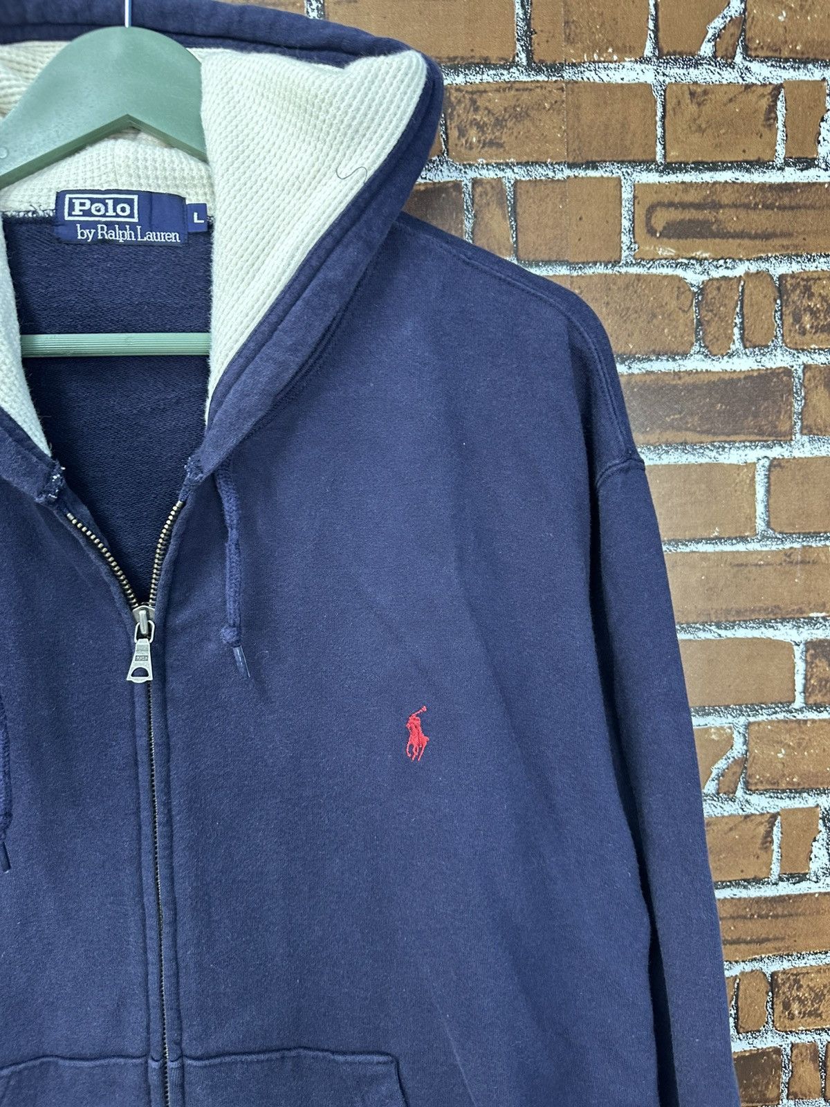 Polo Ralph Lauren Vintage Polo Ralph Lauren Fade Hoodie Z382 Size US L / EU 52-54 / 3 - 2 Thumbnail
