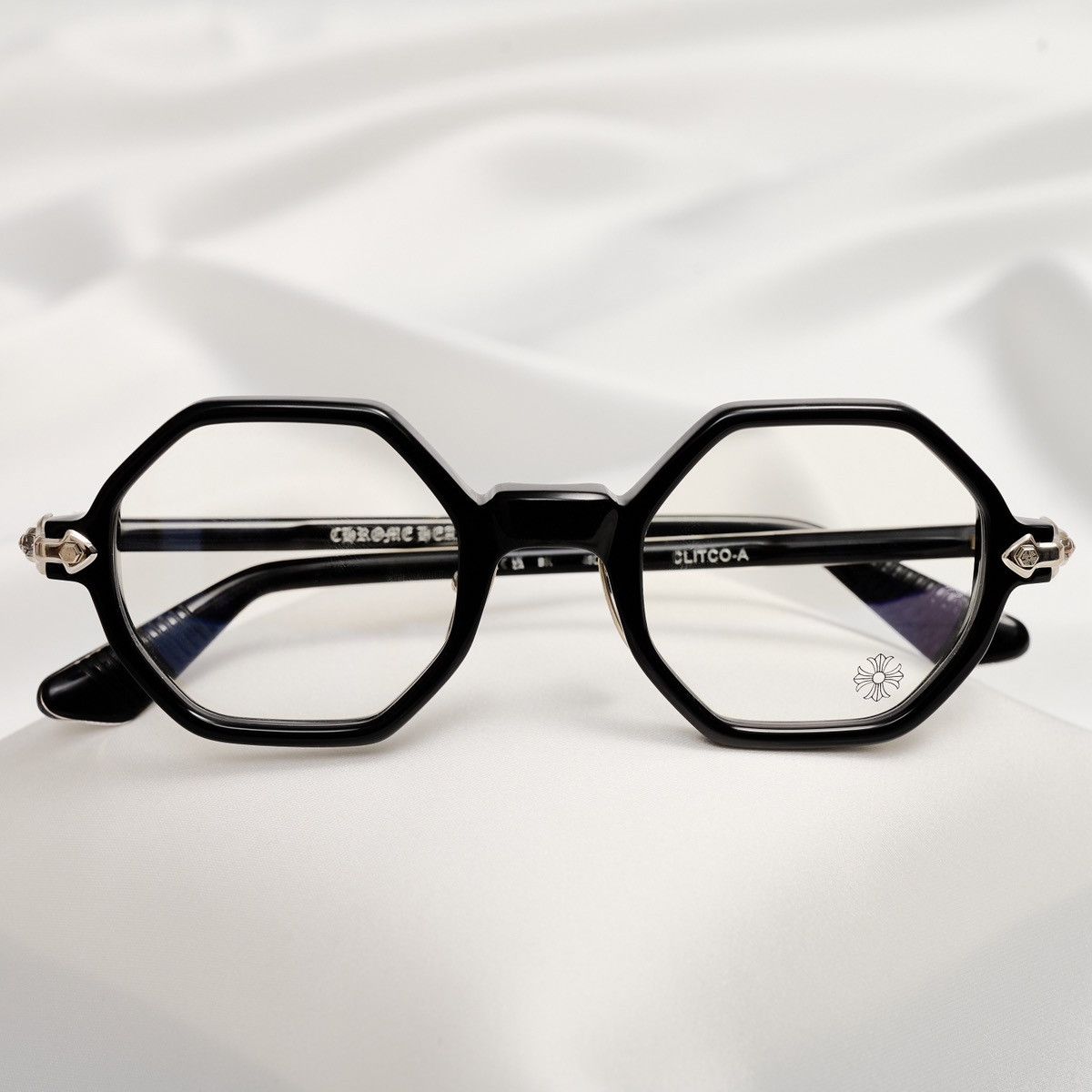 Chrome Hearts CHROME HEARTS CLITCO-A BLACK GLASSES Size ONE SIZE - 6 Thumbnail