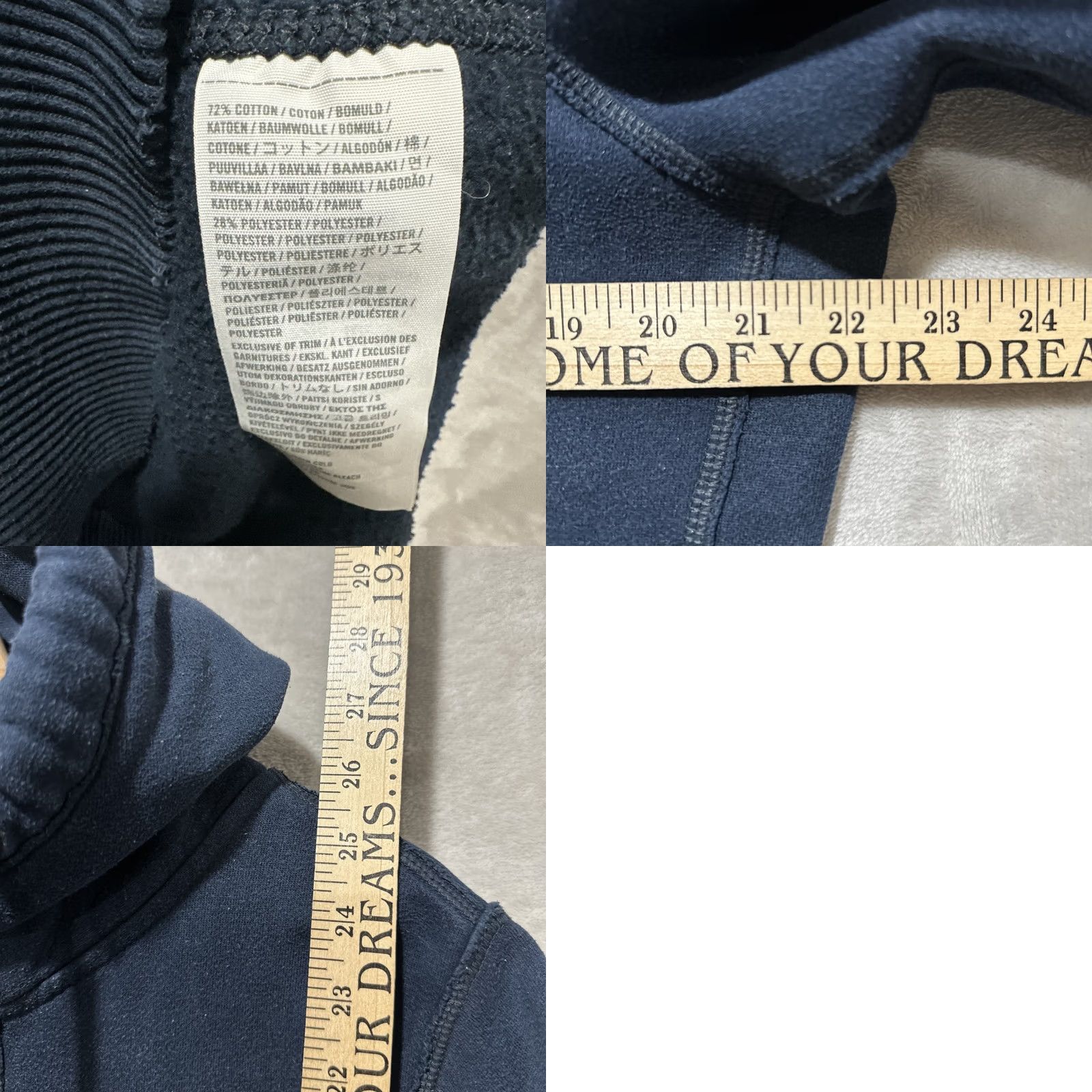 Abercrombie & Fitch VINTAGE Abercrombie & Fitch Muscle-Fit Hoodie Men's M Blue Fleece Logo Half Button Pullover Size US M / EU 48-50 / 2 - 8 Thumbnail